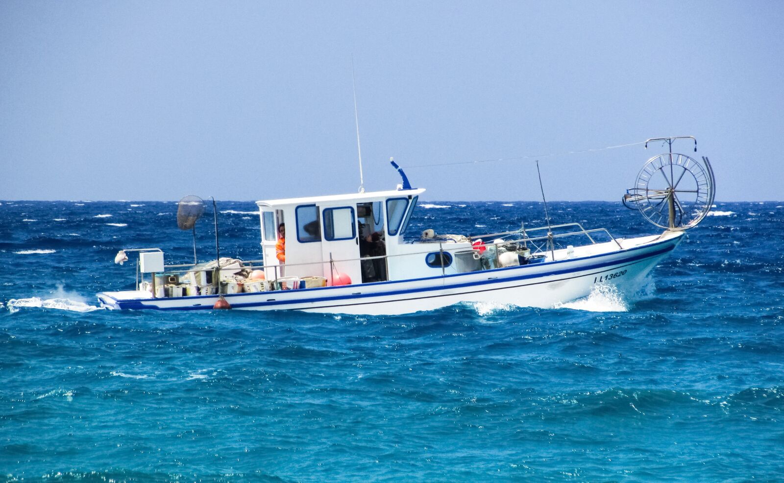 Canon PowerShot SX400 IS sample photo. Fishing boat, sea, fishing photography