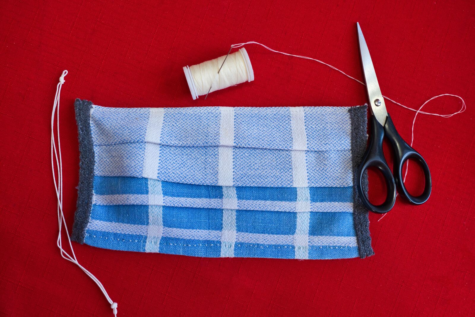 Fujifilm X-H1 sample photo. Face mask, sewing, domestic photography