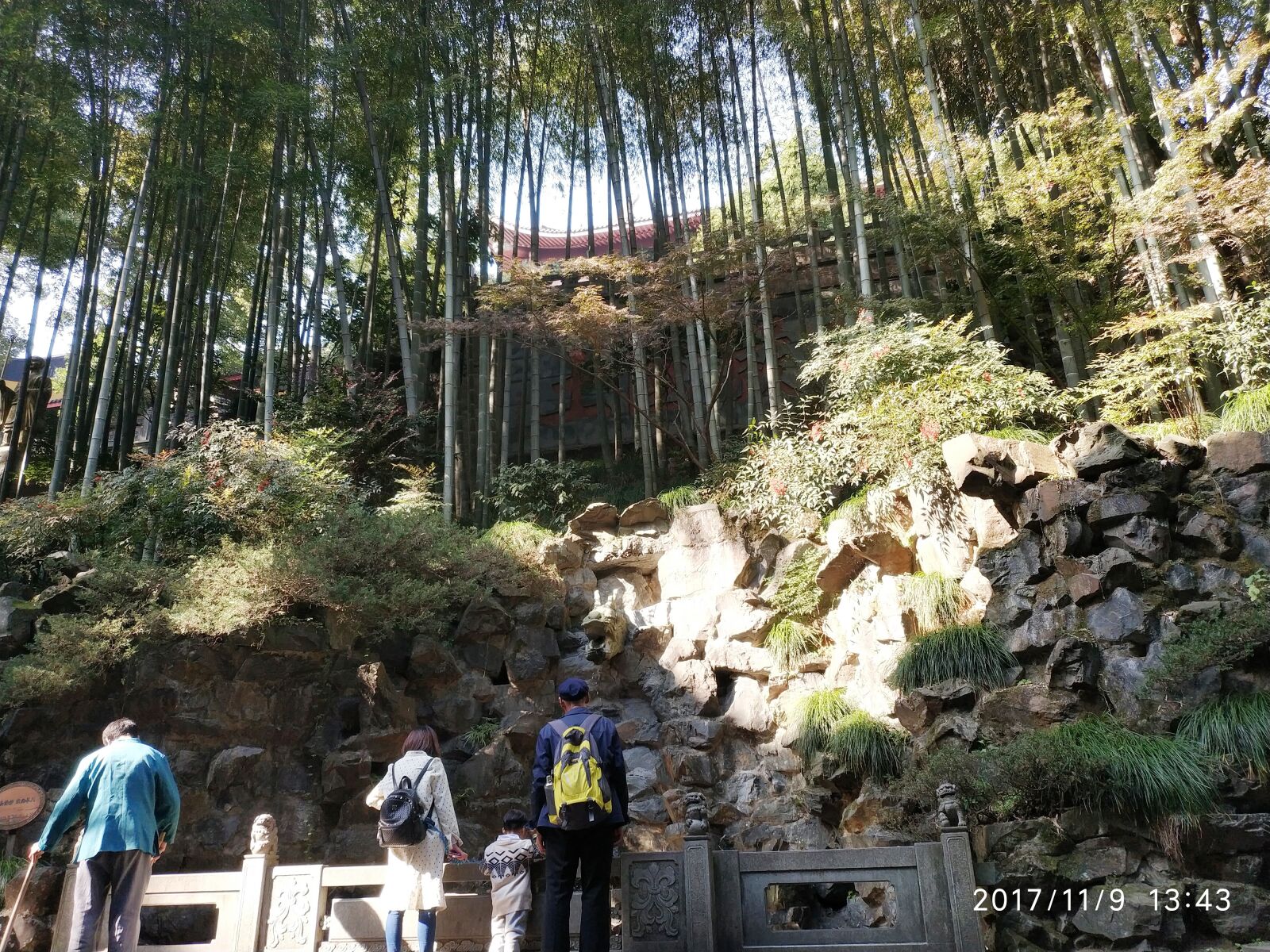 Xiaomi MIX 2 sample photo. Rockery, visitors, lingyin temple photography