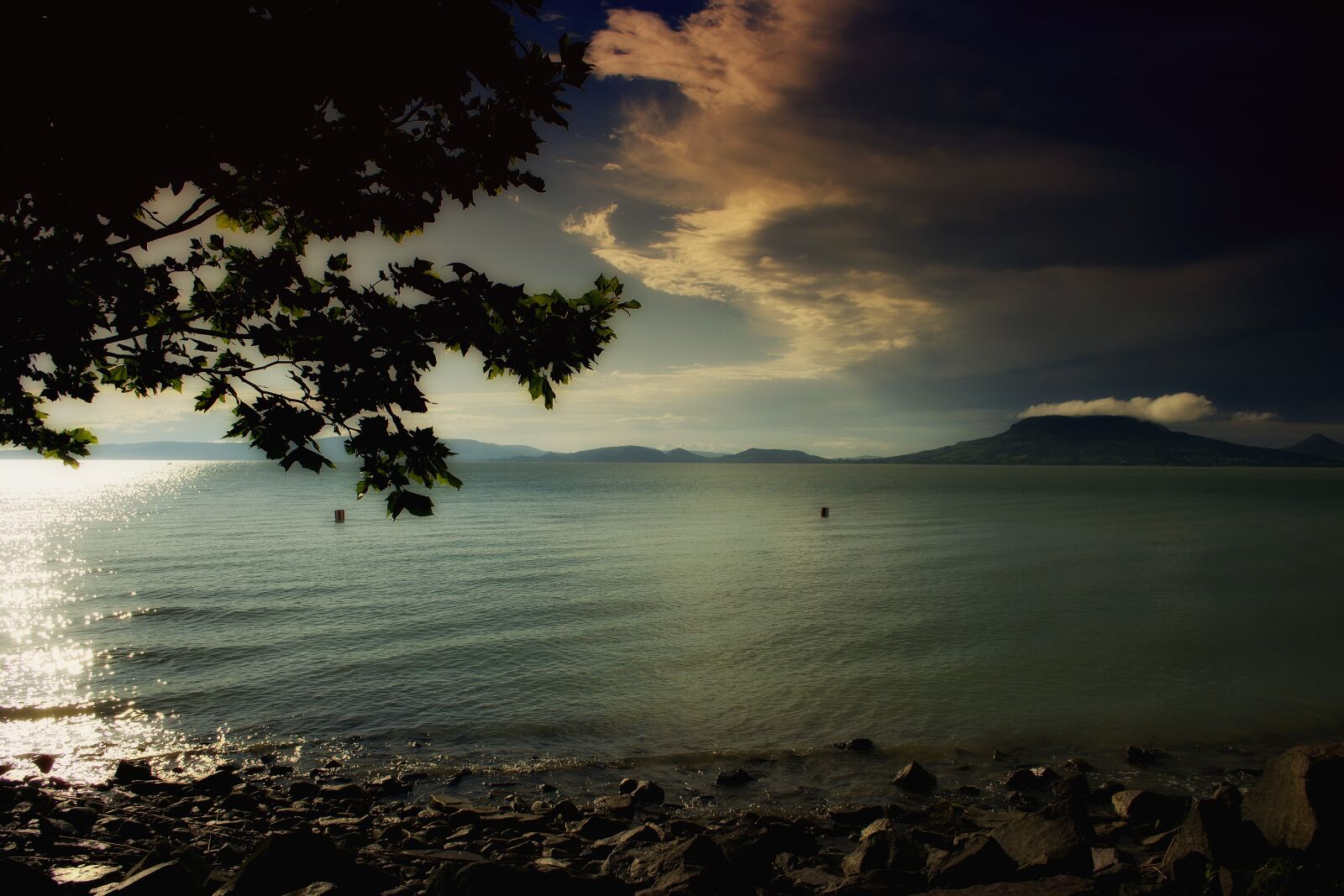 Nikon D3100 sample photo. Lake balaton, clouds, water photography