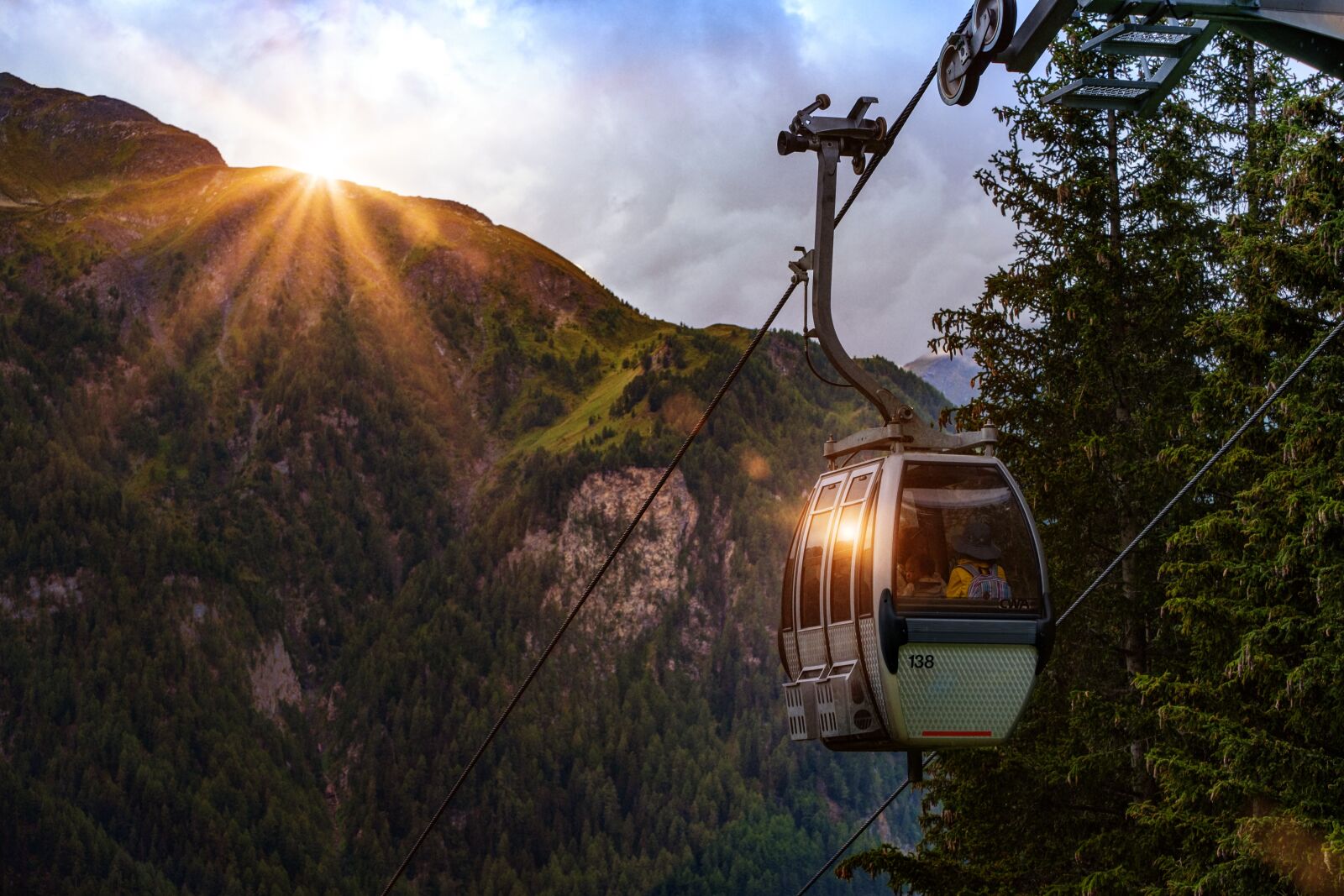 Fujifilm X-T2 sample photo. Cable car, gondola, mountains photography