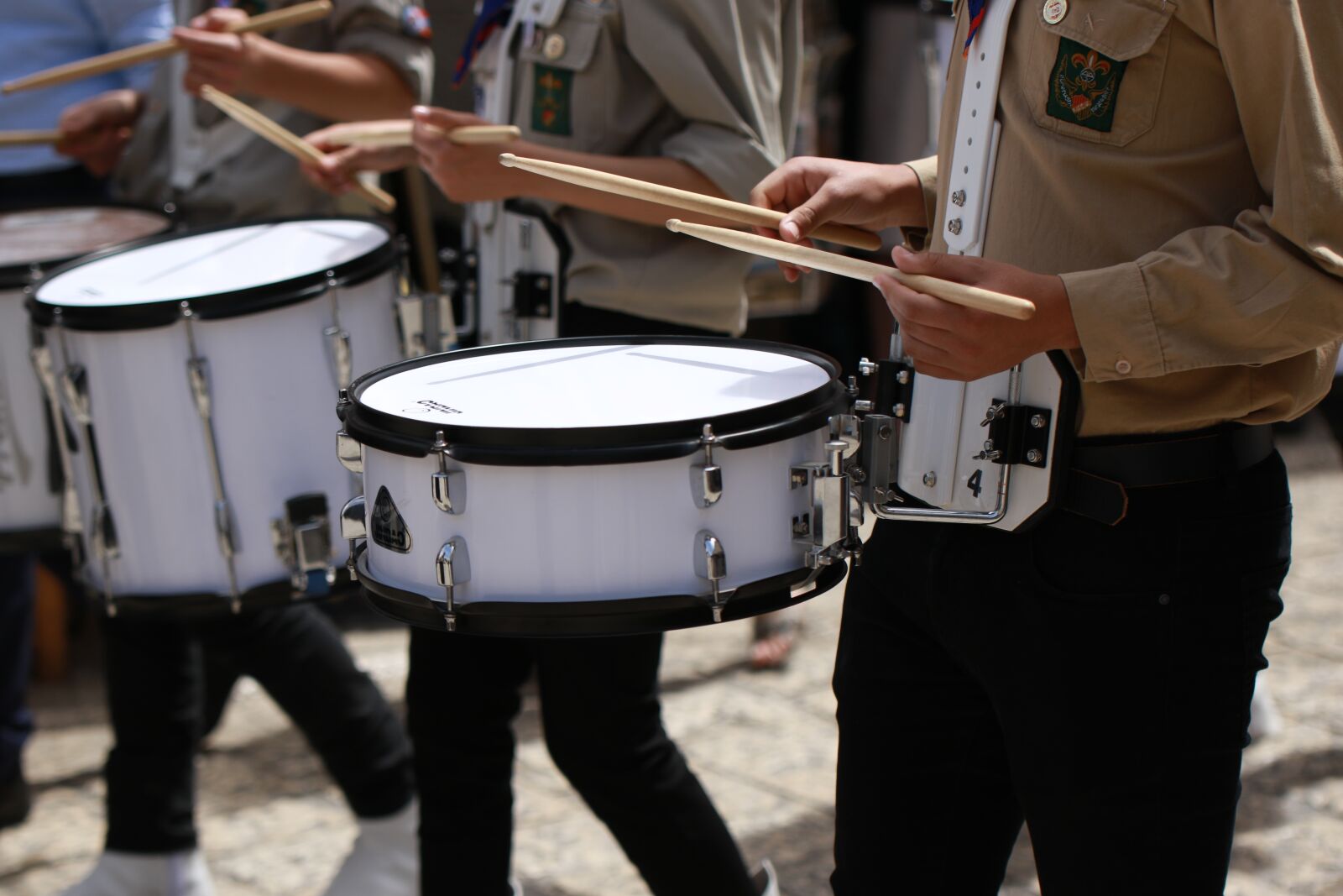 Tamron SP 70-200mm F2.8 Di VC USD G2 sample photo. Parade, drums, drummers photography