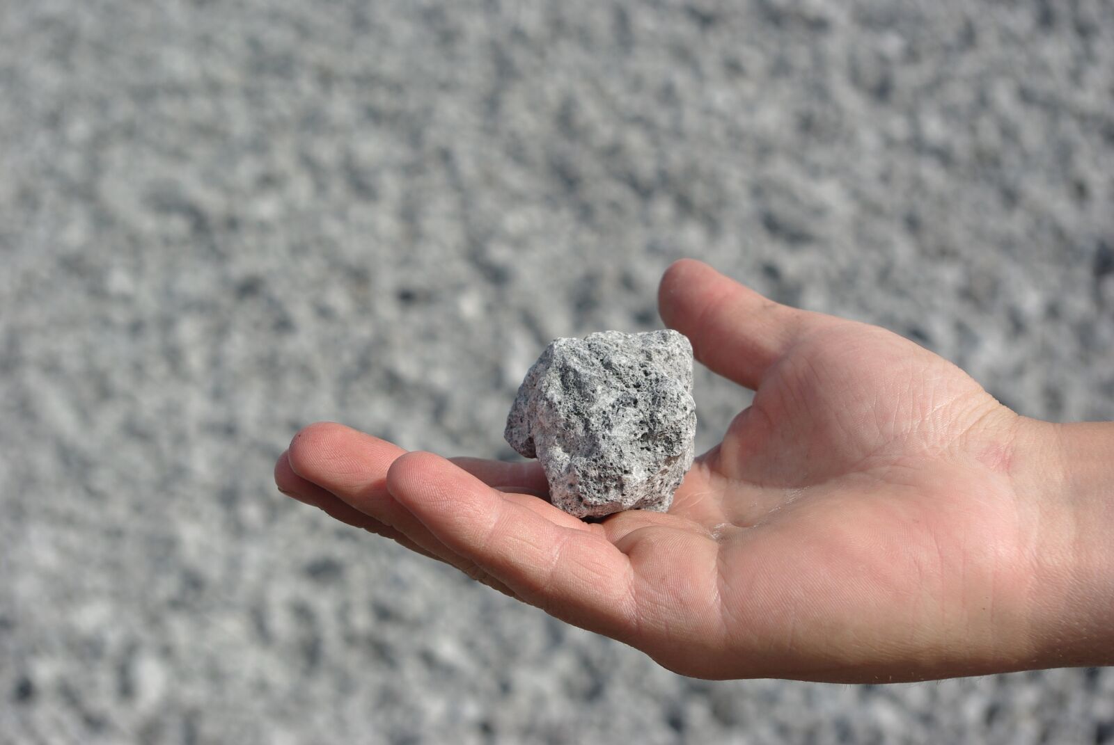 Pentax K200D sample photo. Stone, hand, blurred background photography