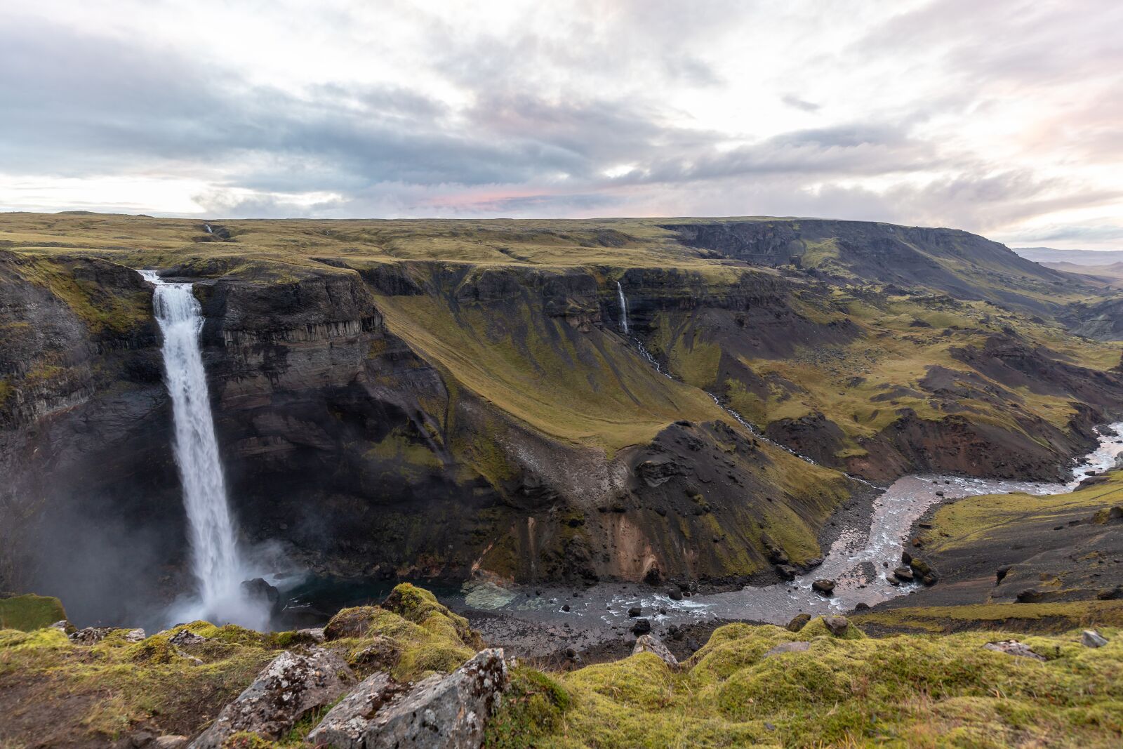 Canon EF 16-35mm F4L IS USM sample photo. Háifoss, iceland, waterfall photography