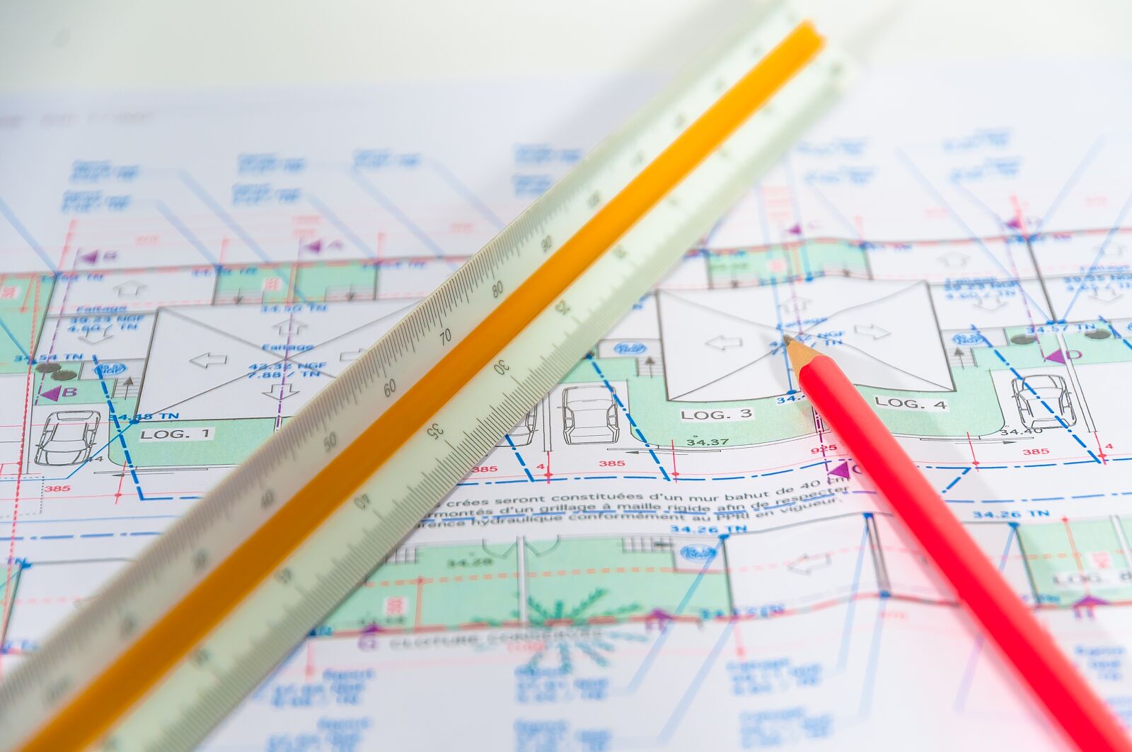 Nikon D300S sample photo. Pencil, plan, architect photography