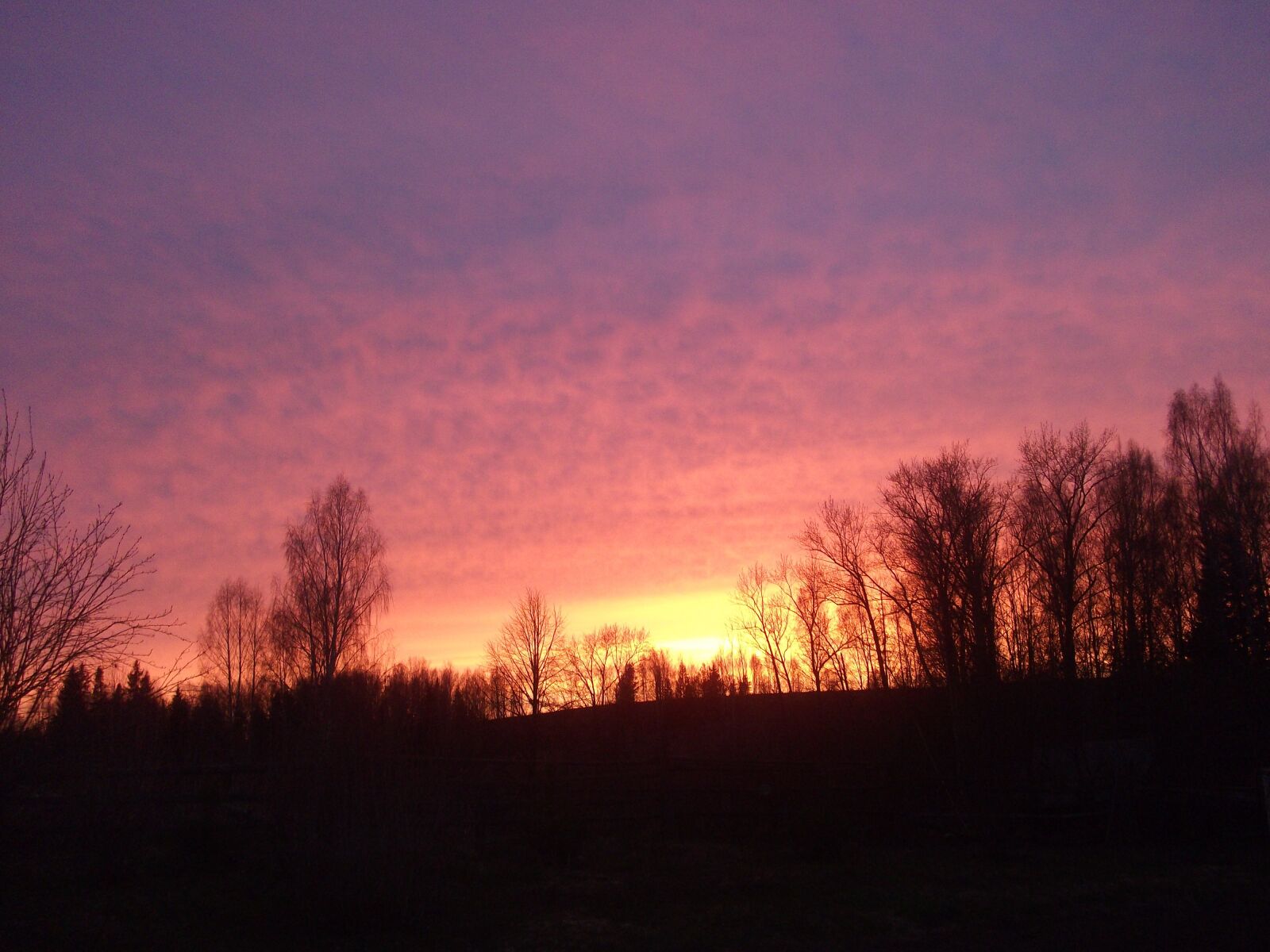 Fujifilm FinePix JV110 sample photo. Sunset, sky, nature photography