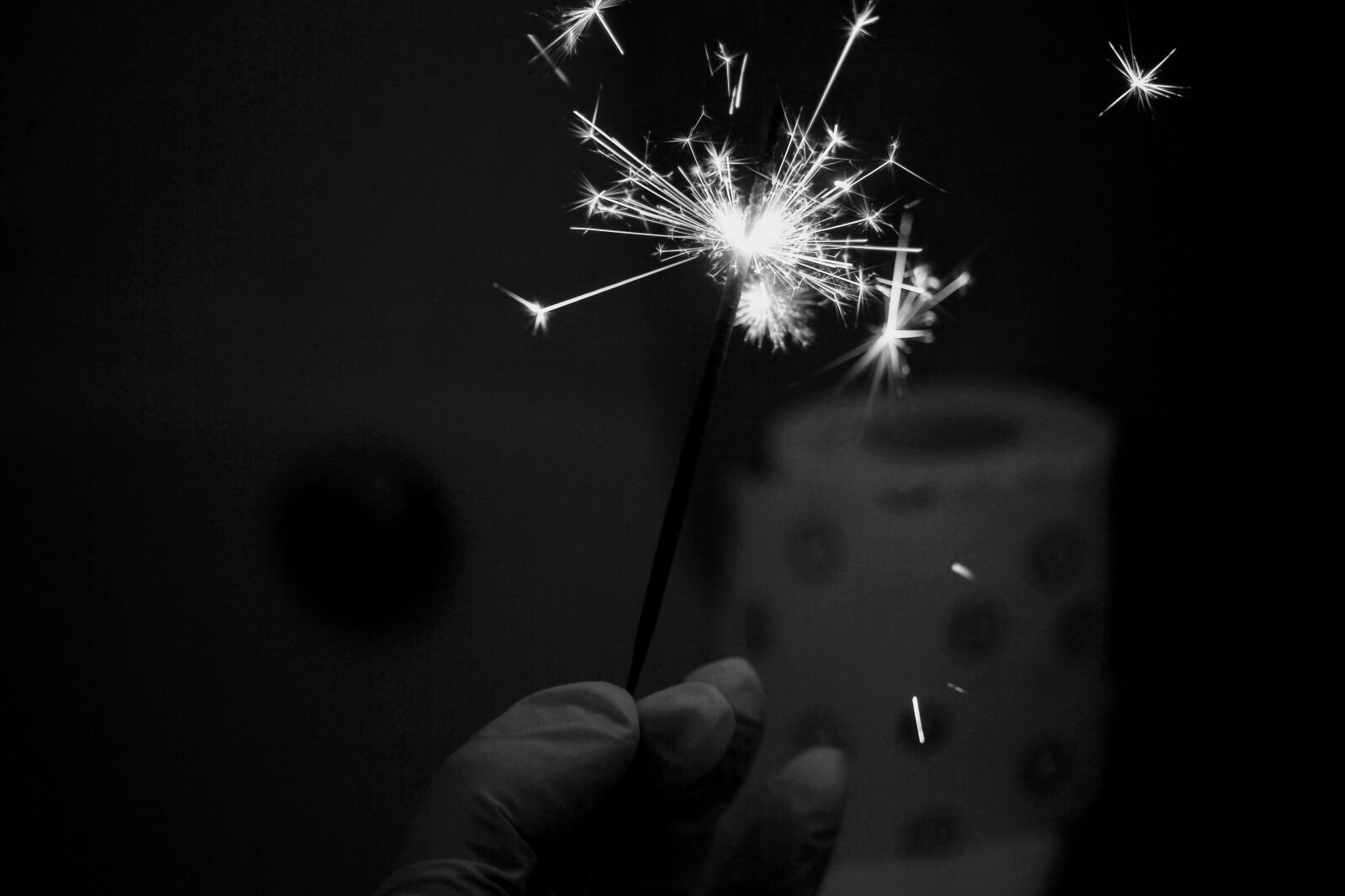 Canon EOS 7D sample photo. Sparkler, dark, gloves photography