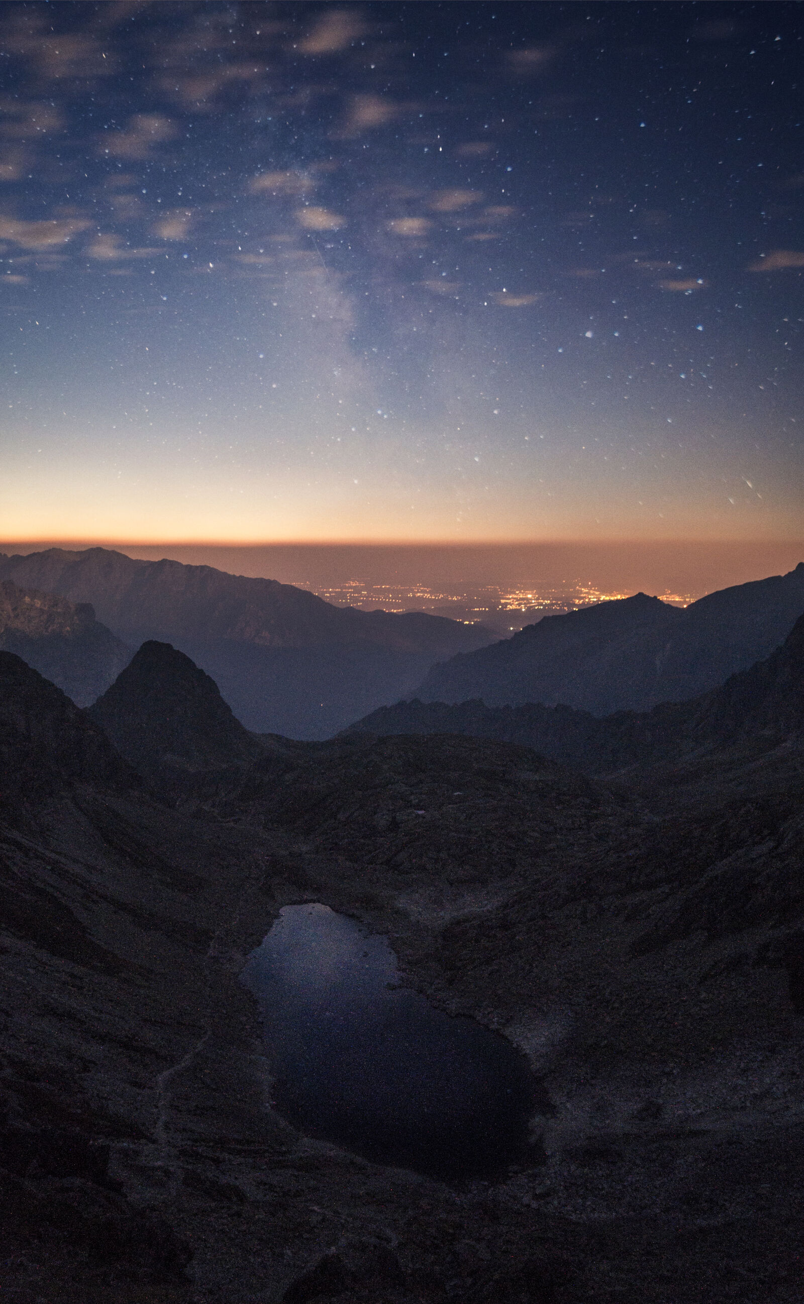 Sony DT 18-55mm F3.5-5.6 SAM II sample photo. Mountains, nature, sky, night photography