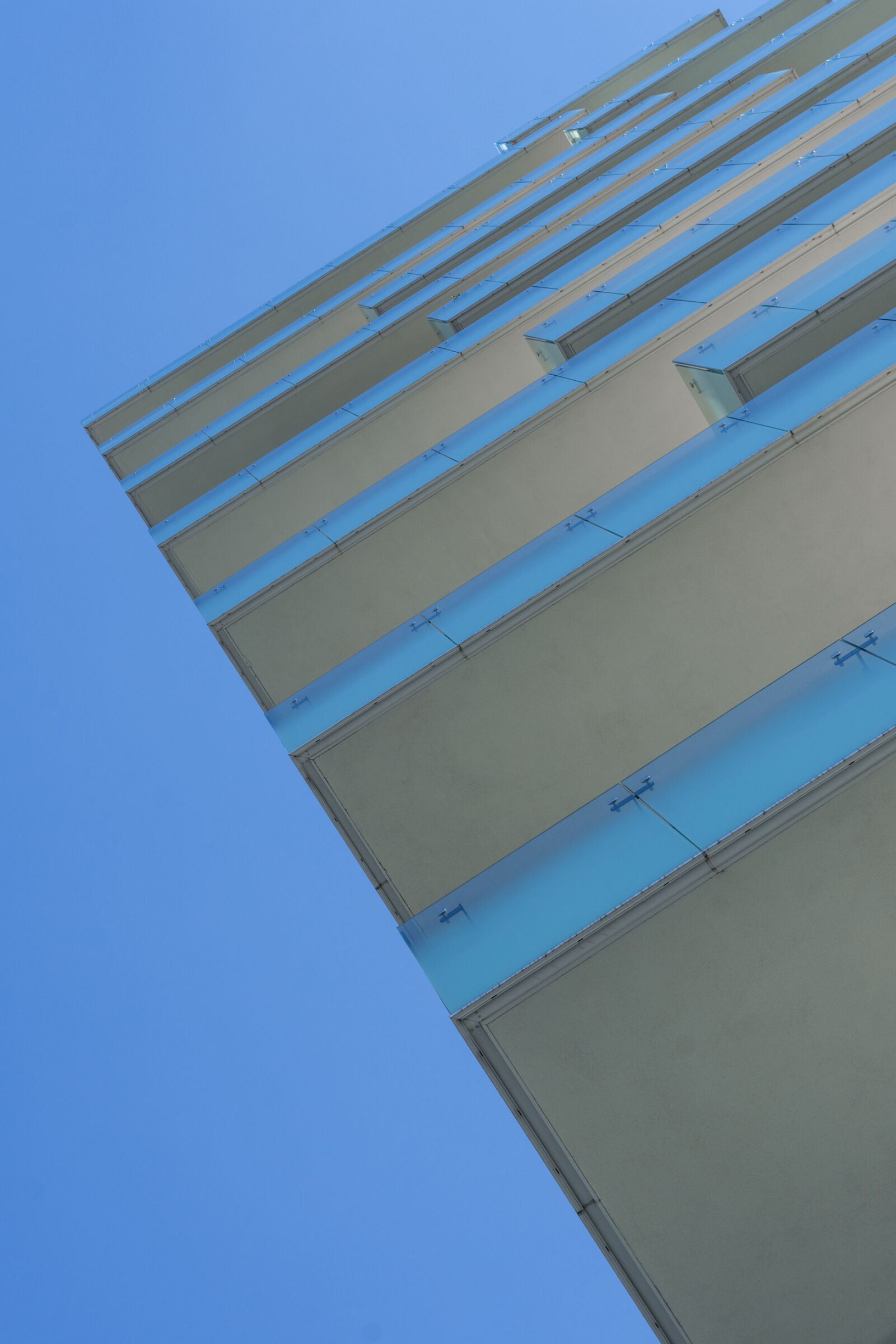 Nikon D7200 + Sigma 17-50mm F2.8 EX DC OS HSM sample photo. Abstract, architecture, balconies, blue photography