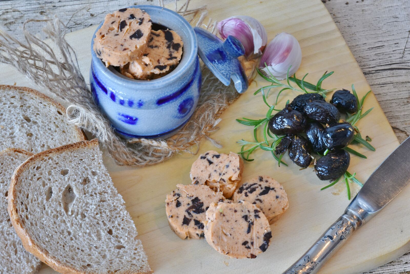 Nikon D7200 sample photo. Butter, bread, olive butter photography