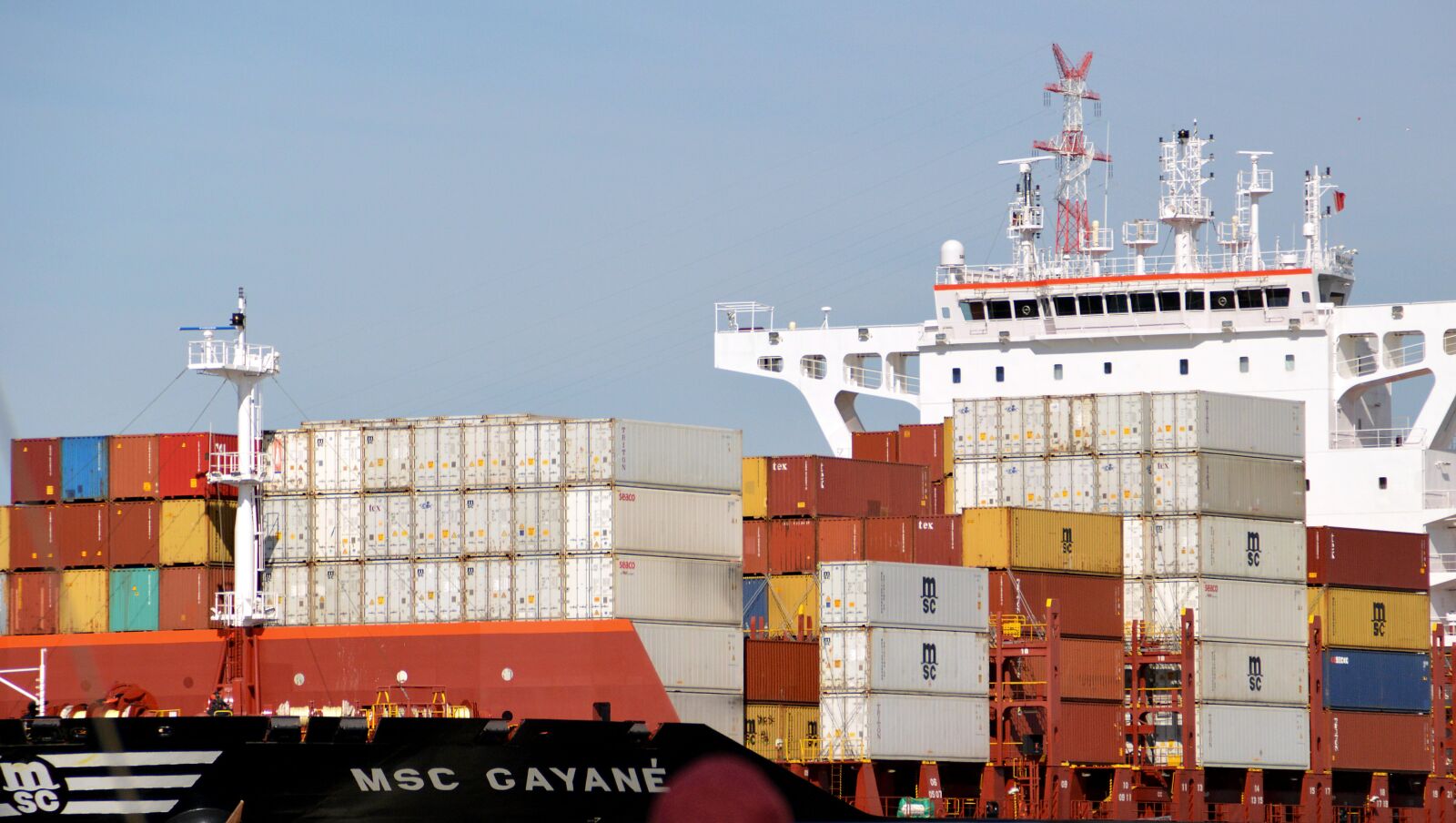 Nikon D3200 sample photo. Container ship, seafaring, transport photography