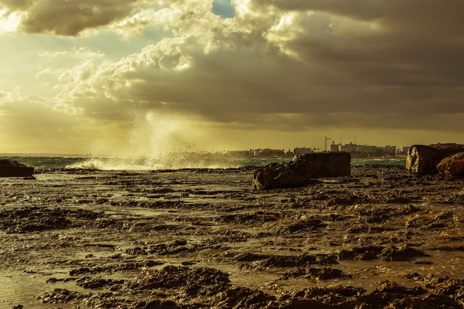 Nikon D3300 sample photo. Rocky coast, sea, sky photography