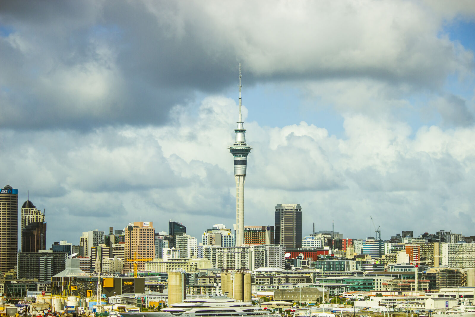 Canon EF-S 55-250mm F4-5.6 IS sample photo. Architecture, auckland, buildings, city photography
