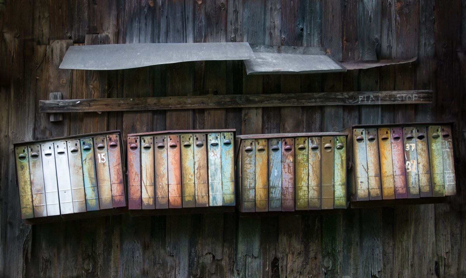 Nikon D610 sample photo. Mailboxes, vintage, rusty photography