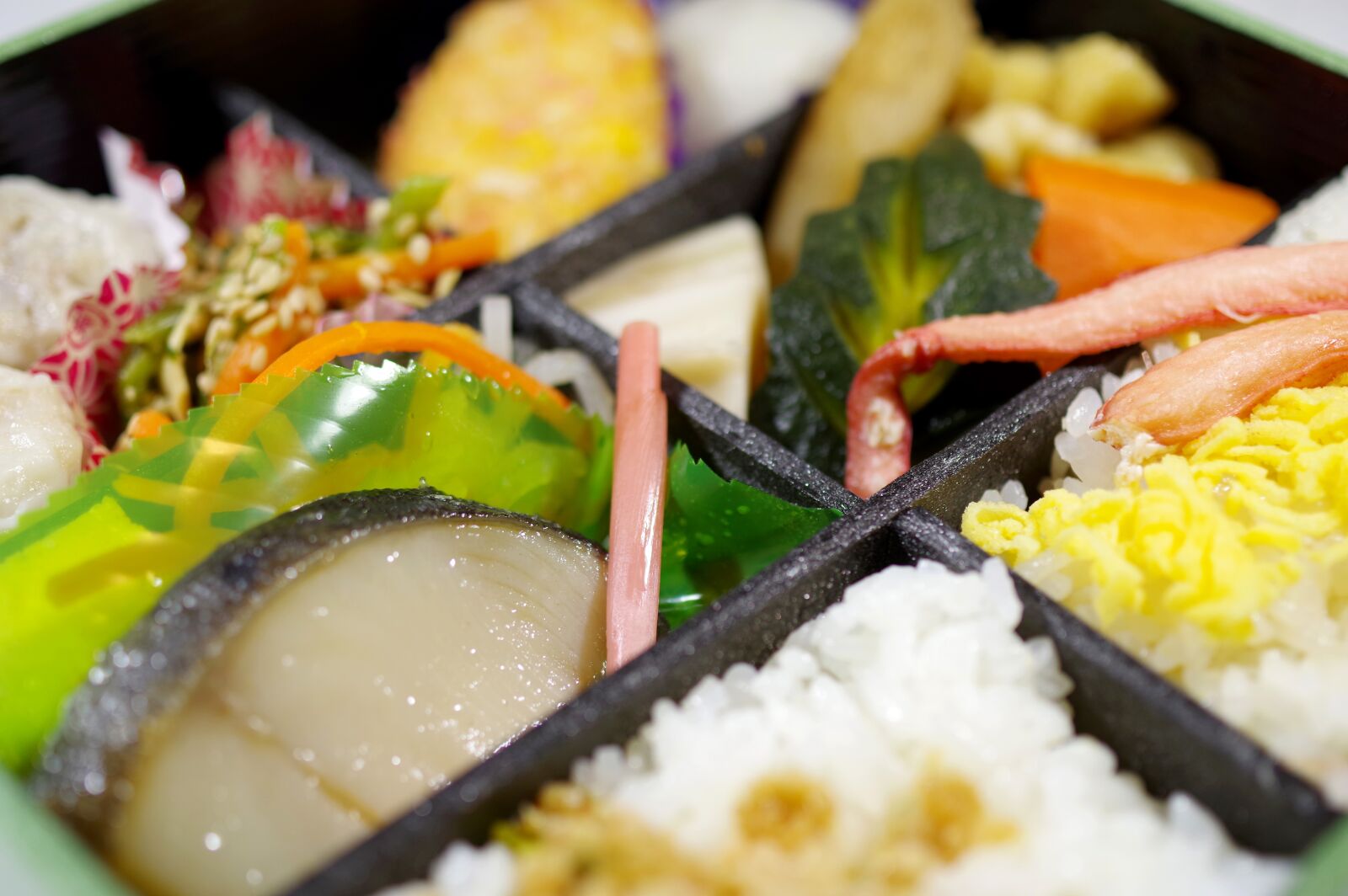 Pentax KP sample photo. Lunch box, japanese food photography