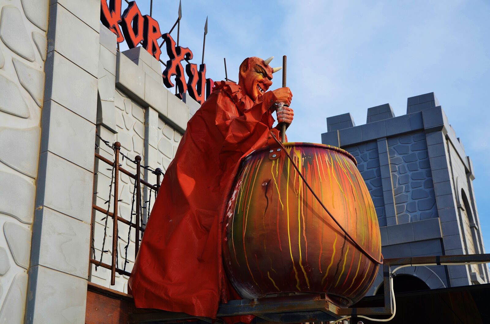 Nikon D7000 sample photo. Devil, statue, sculpture photography