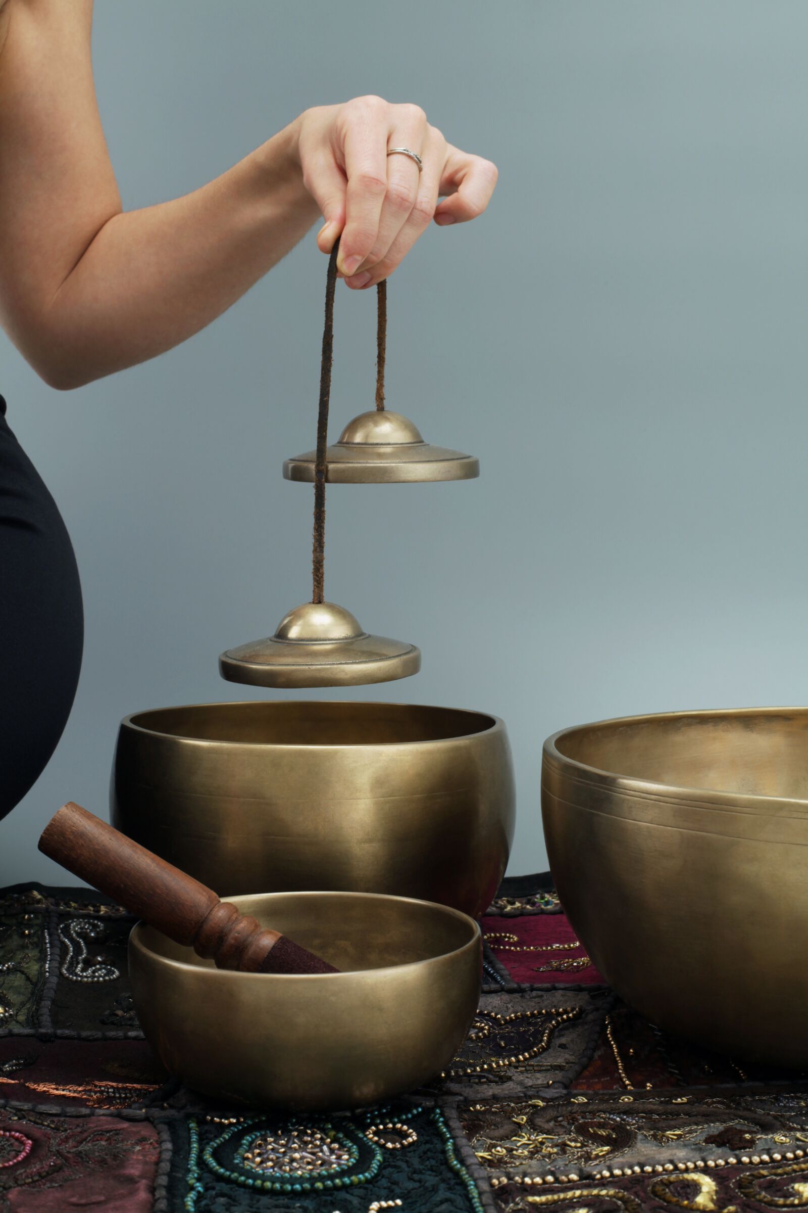 Canon EOS 5D Mark II sample photo. Singing bowls, meditation, esoteric photography