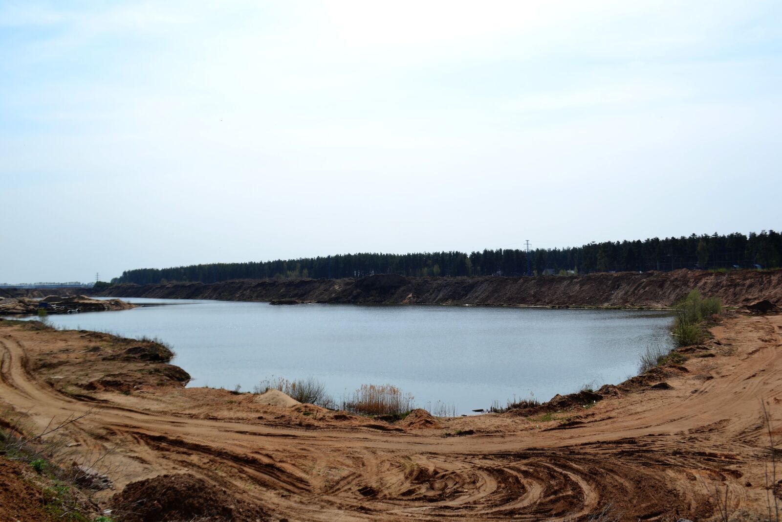 Nikon D3100 sample photo. Quarry, sand, lake photography