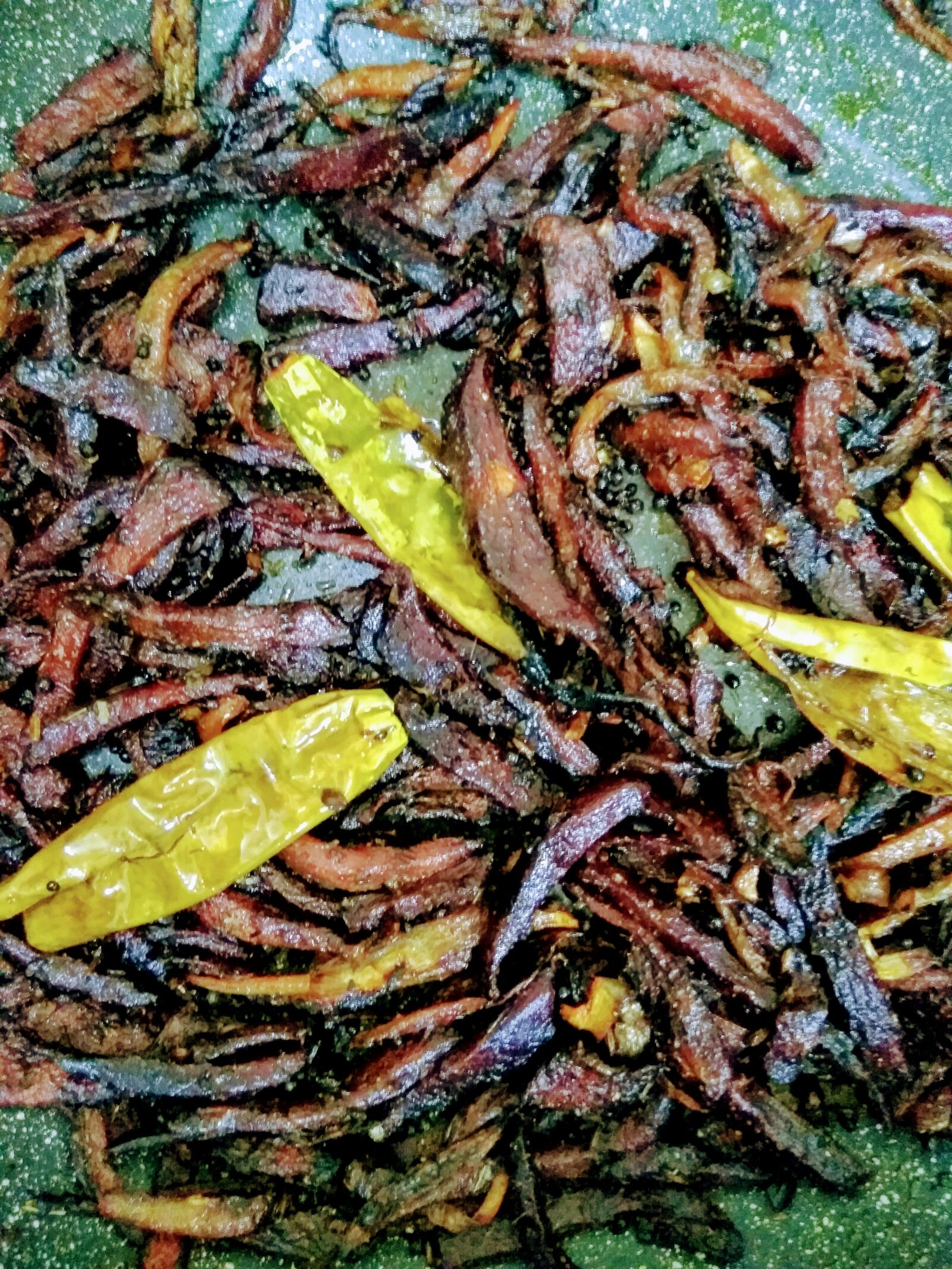 HMD Global Nokia 6 sample photo. Beetroot fry, vegan recipes photography