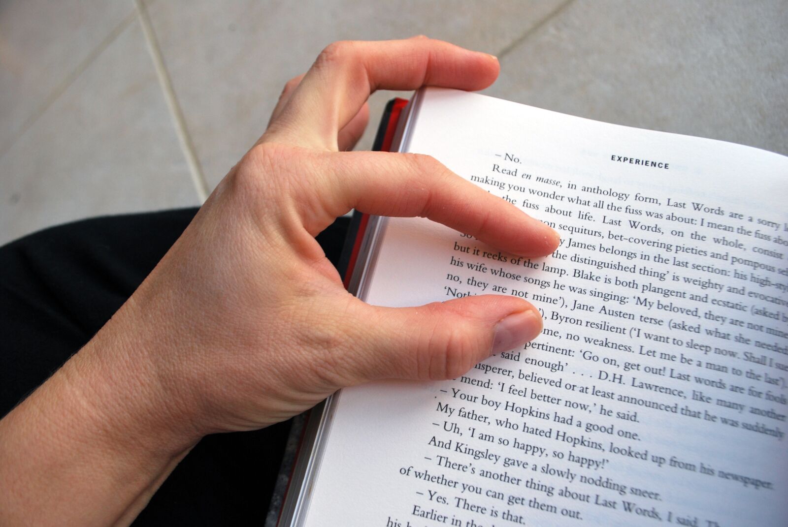 Nikon D60 sample photo. Reading, fingers, tablet photography