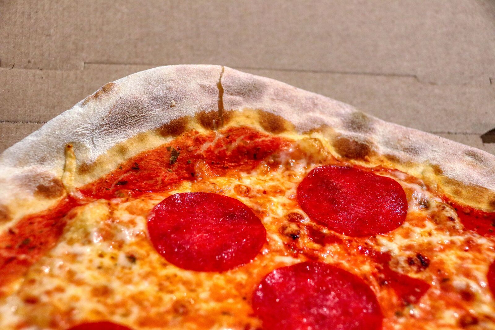 Canon EOS 80D sample photo. Pizza, salami, fat photography