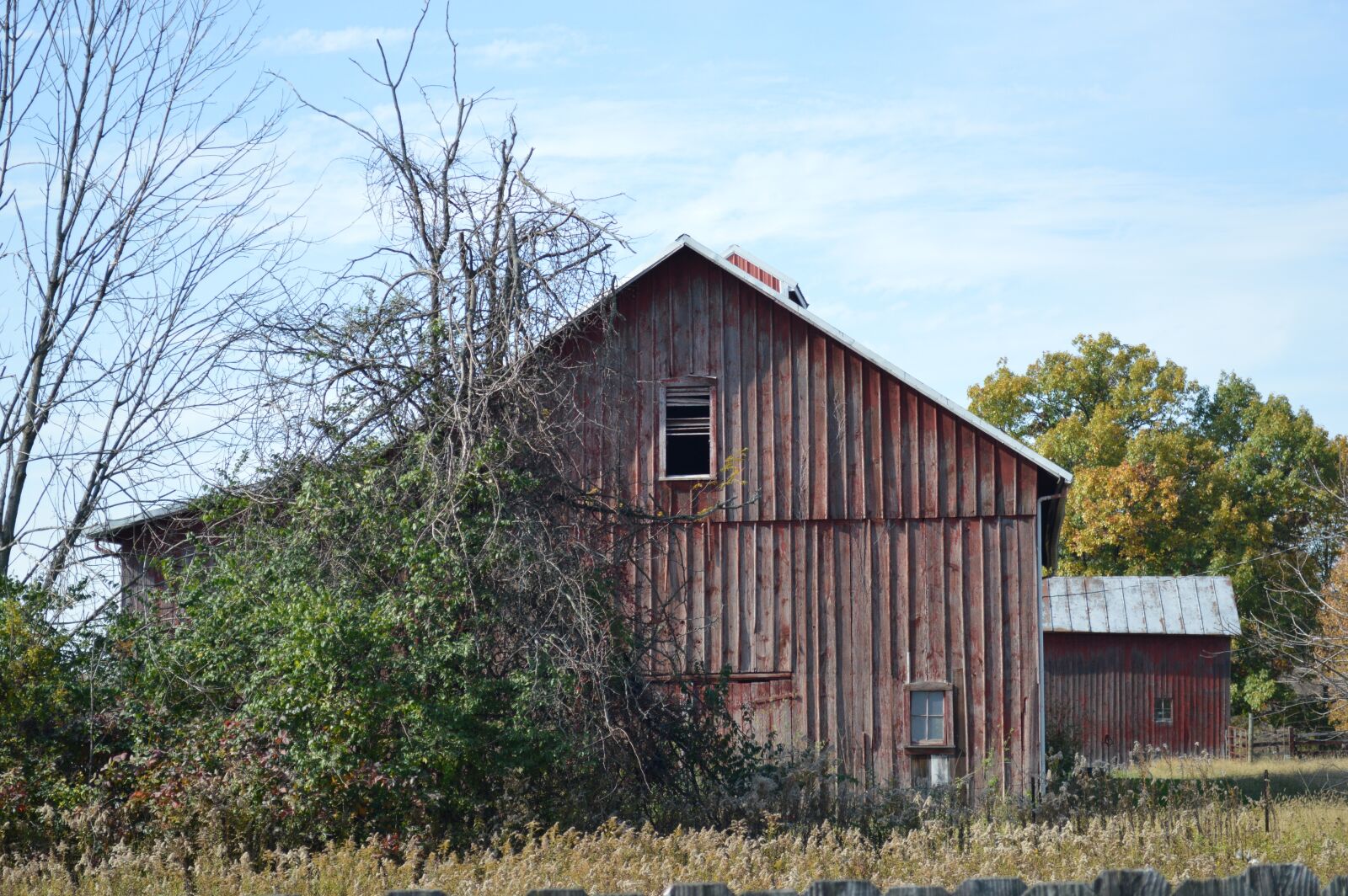 Nikon D3200 sample photo. Old barn, barn, red photography