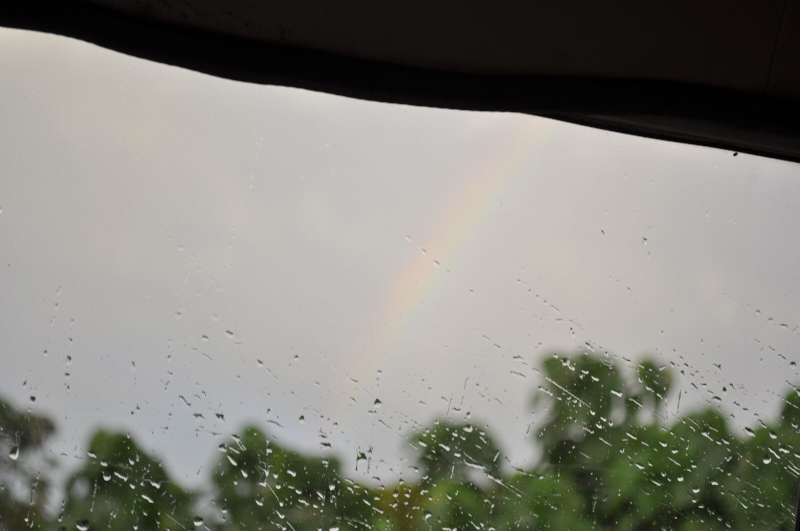 Nikon D5000 sample photo. Rainbow, sky, rain photography