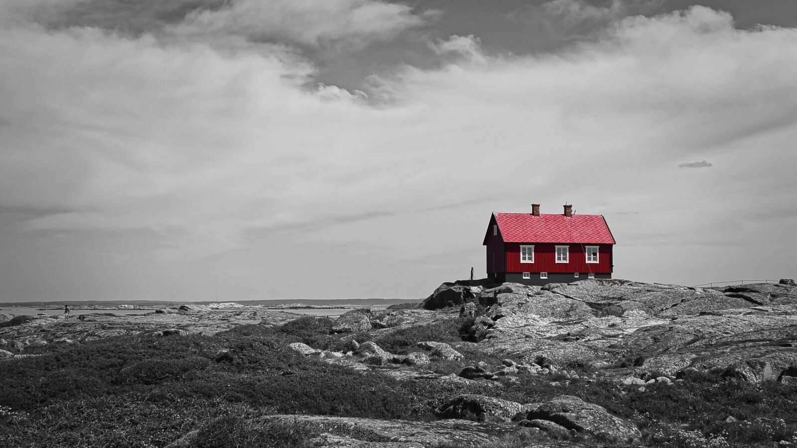 Nikon D3400 sample photo. Red, cottage, archipelago photography