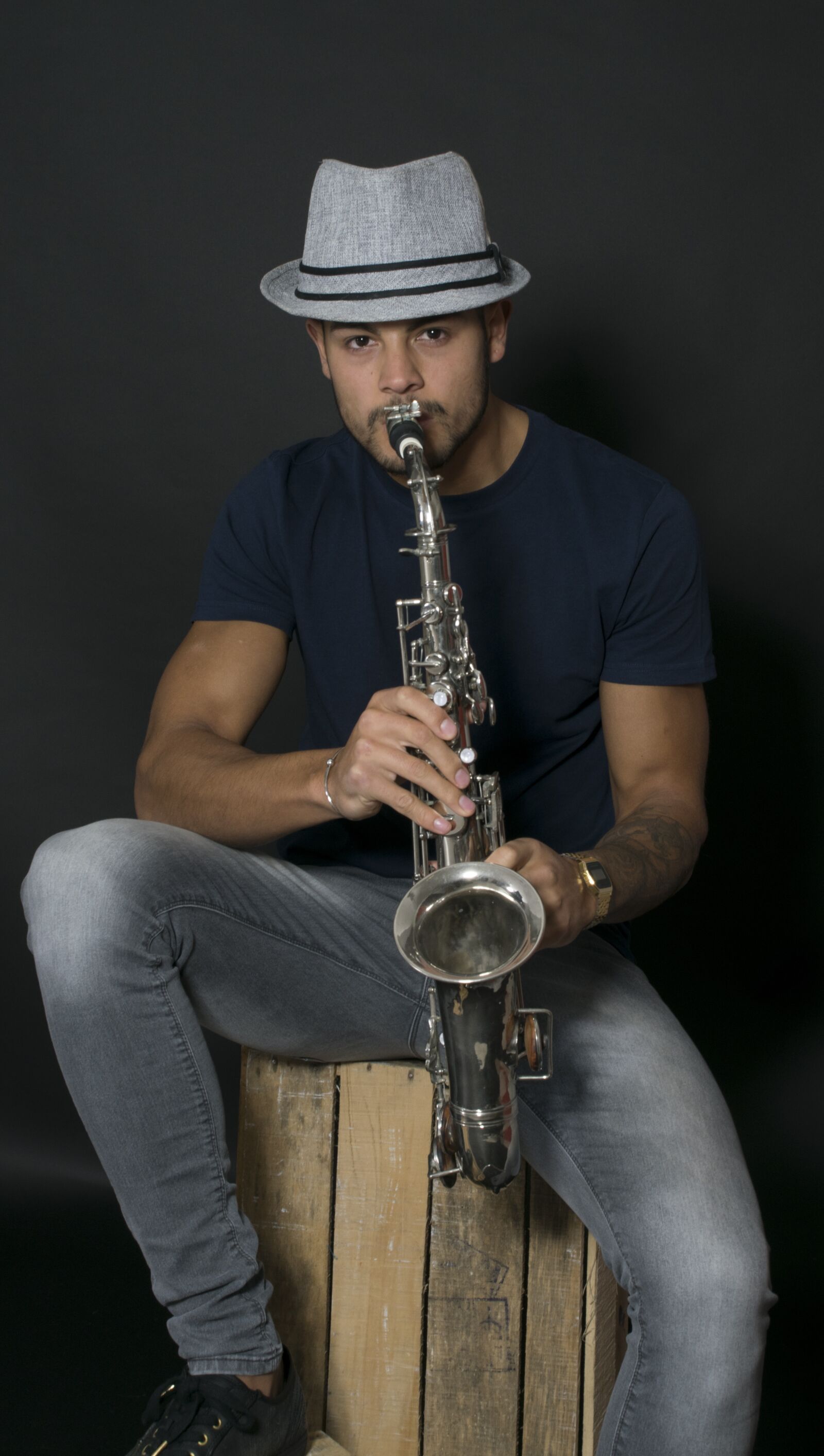 Nikon D5300 sample photo. Musician, saxophone, model photography
