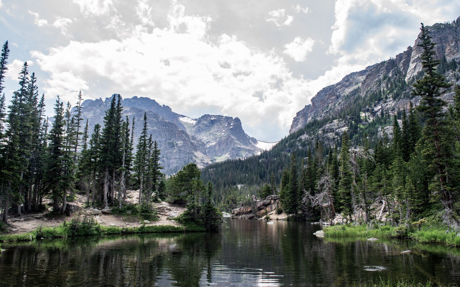 Nikon D3100 sample photo. Lake, rocky mountains, landscape photography