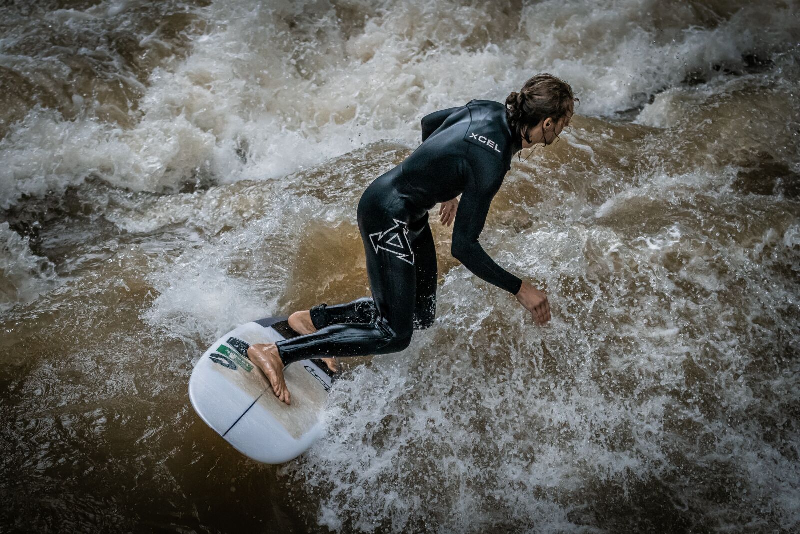 Canon EOS 80D + Canon EF 70-200mm F2.8L IS II USM sample photo. Surfer, munich, eisbach photography