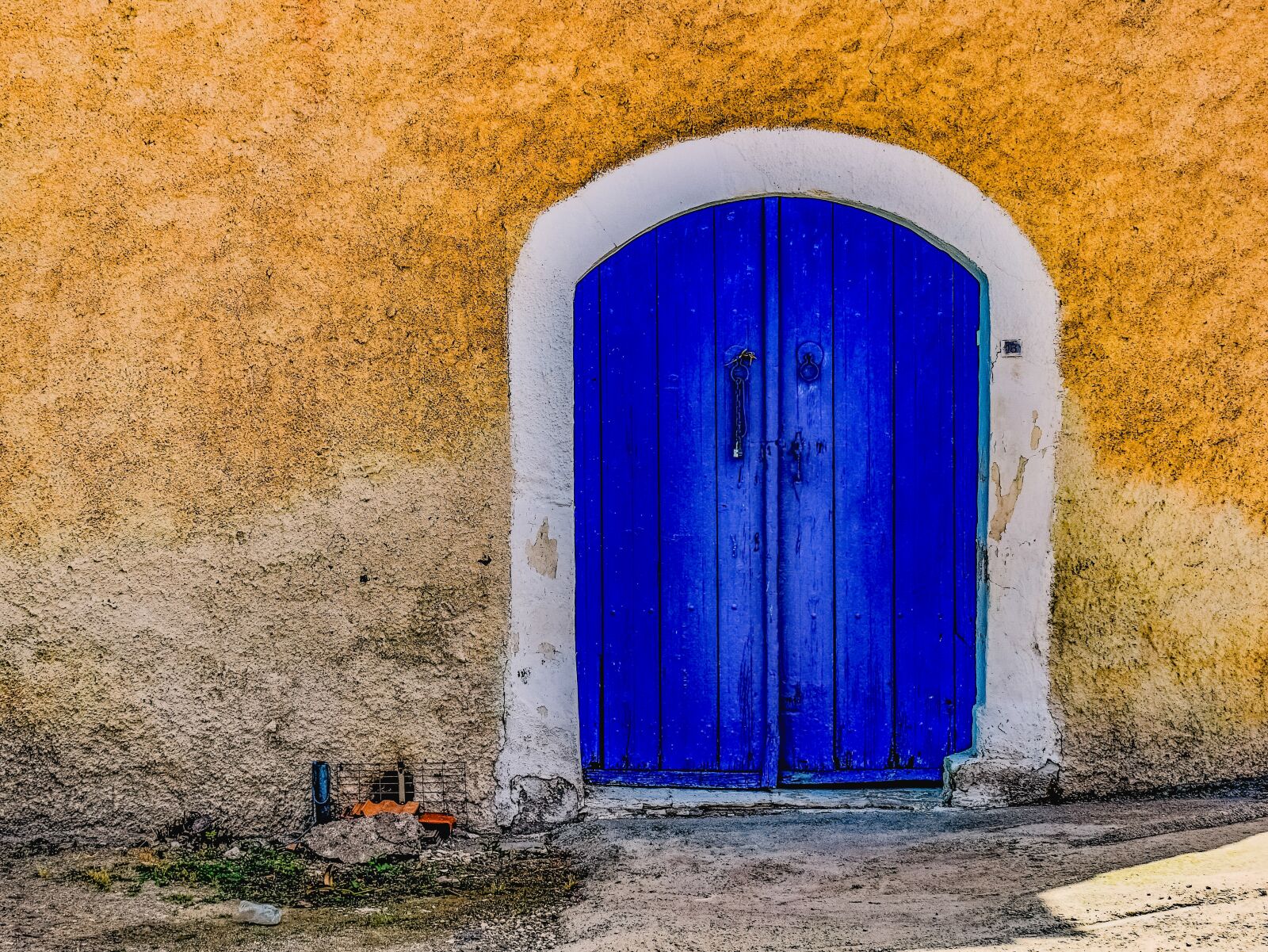 Nikon D3300 sample photo. Door, blue, wall photography