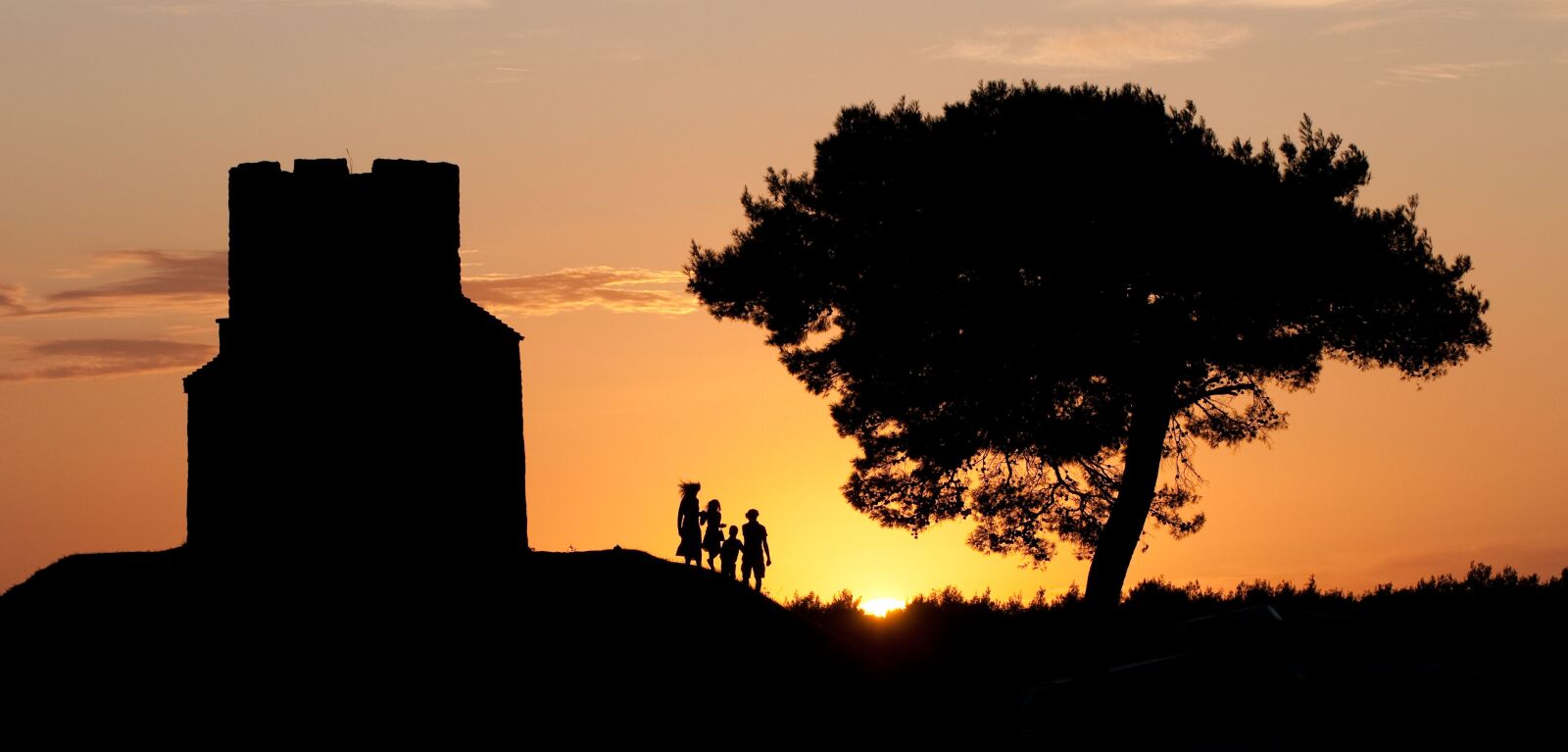 Nikon D300 sample photo. Family, sunset, croatia photography