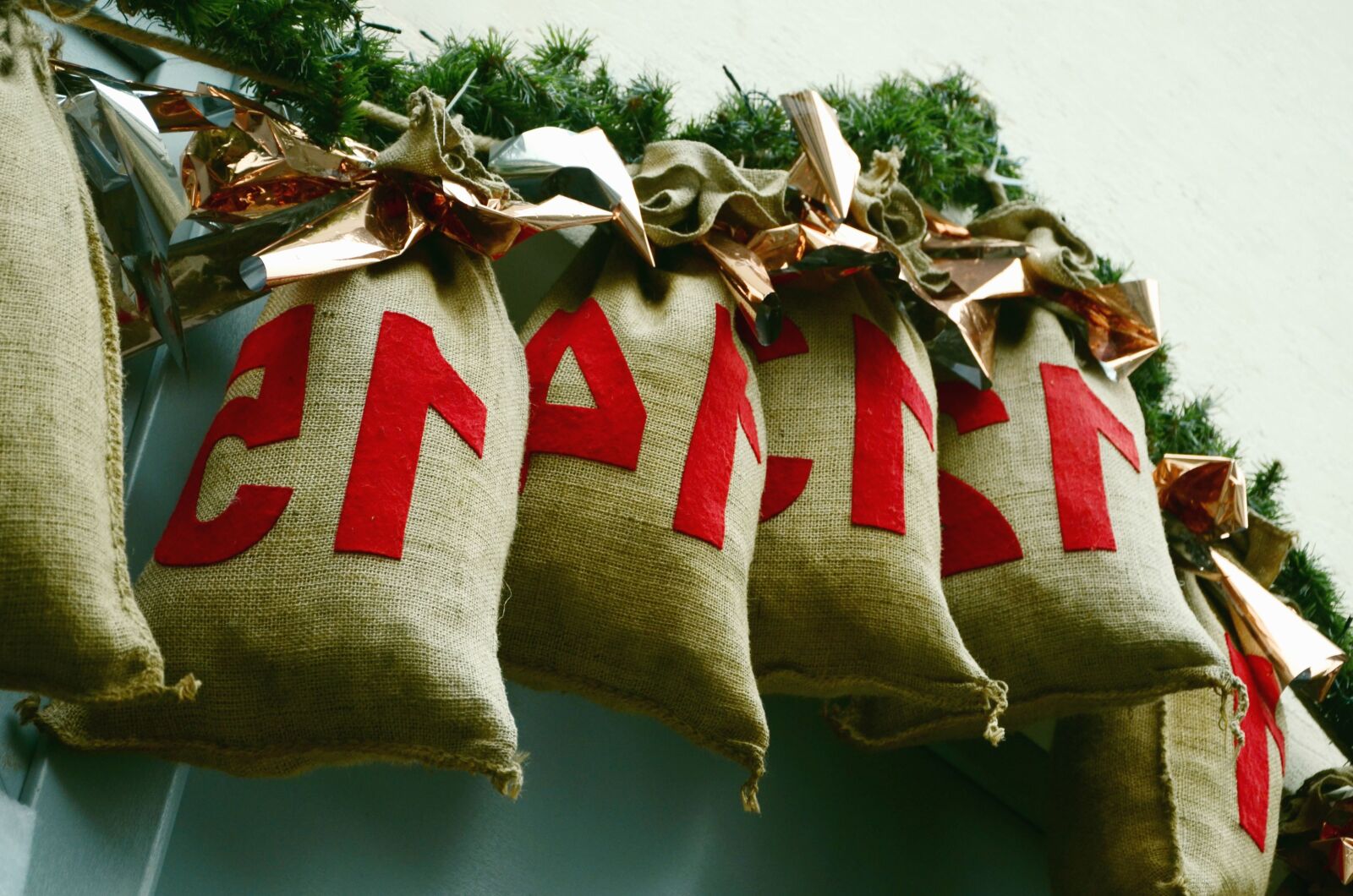 Nikon D5100 sample photo. Sack, christmas, gift, decoration photography