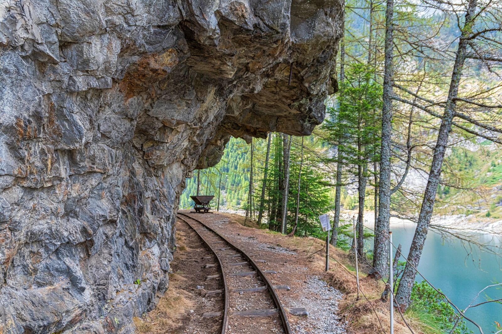 Nikon D7500 sample photo. Railway, lake, countryside photography