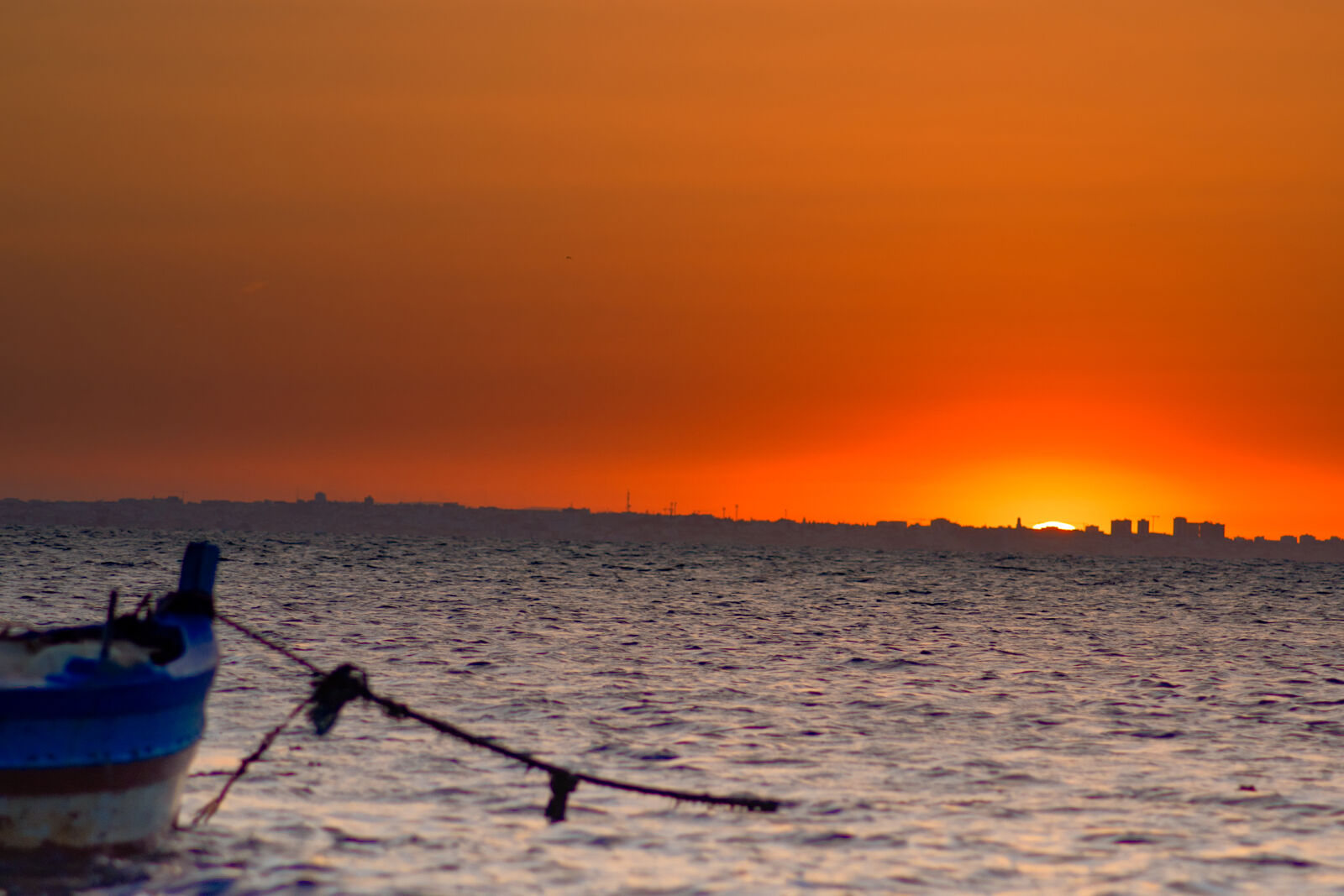 Nikon D5500 sample photo. Boat, deep, sea, evening photography