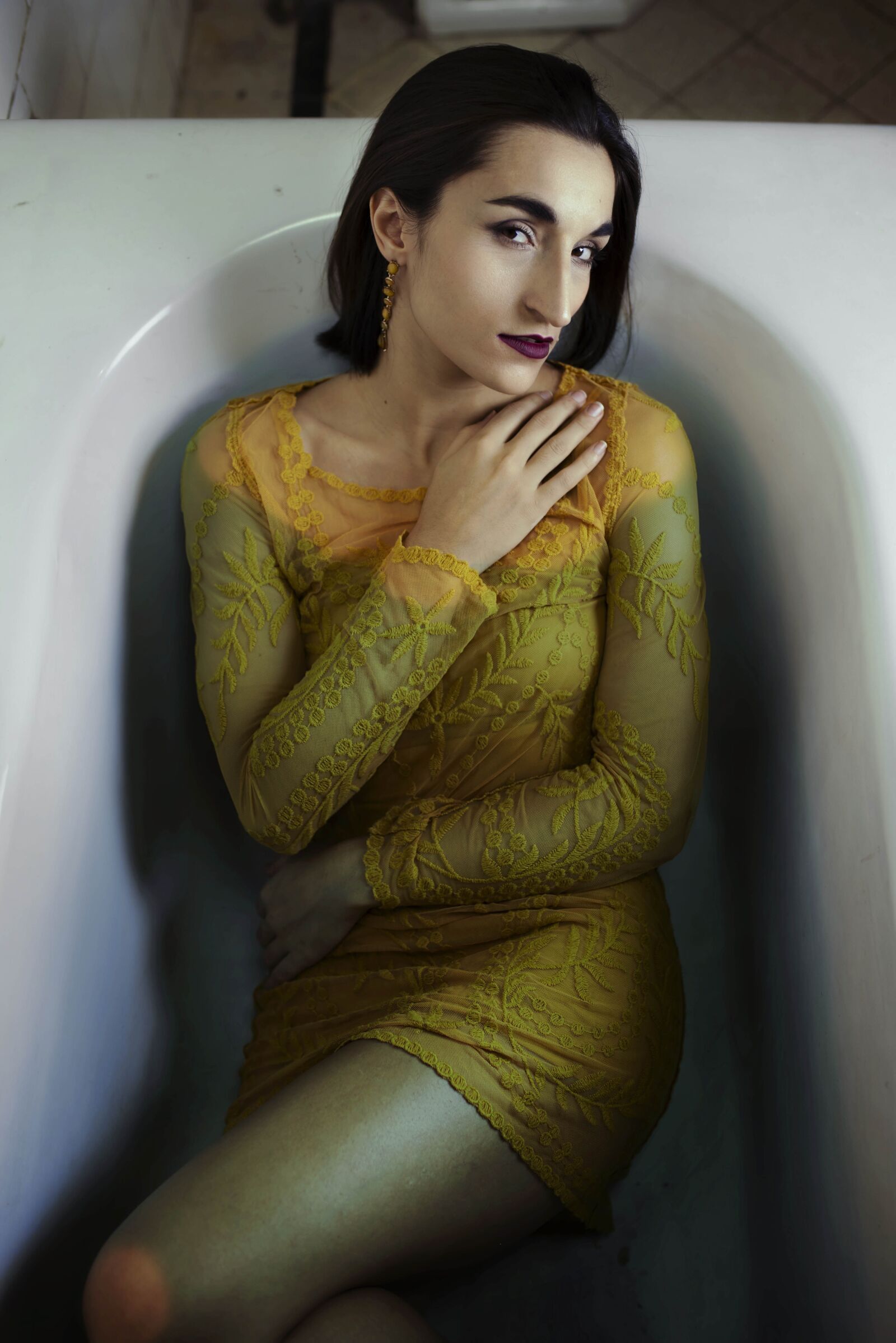 Nikon D750 sample photo. Fashion, bathtub, water photography