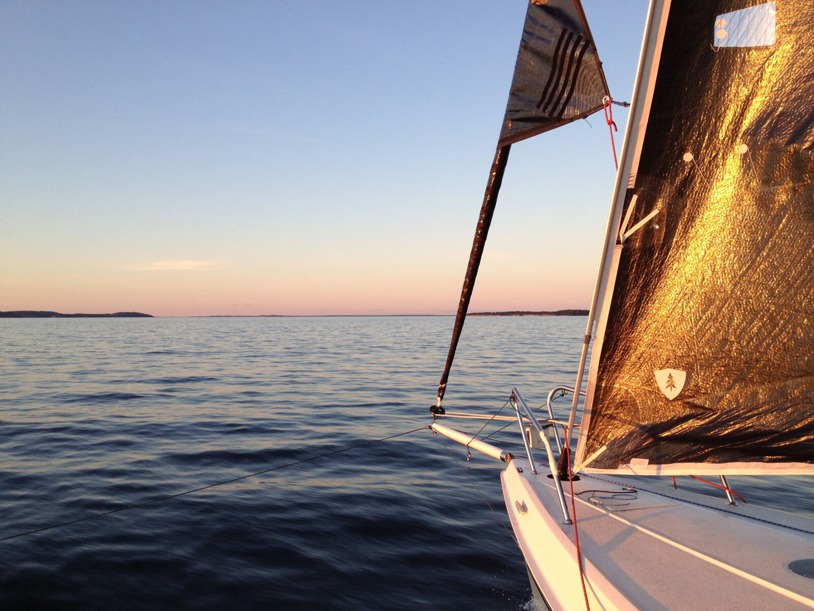 Apple iPhone 4S sample photo. Ocean, sailing, sea, sunset photography