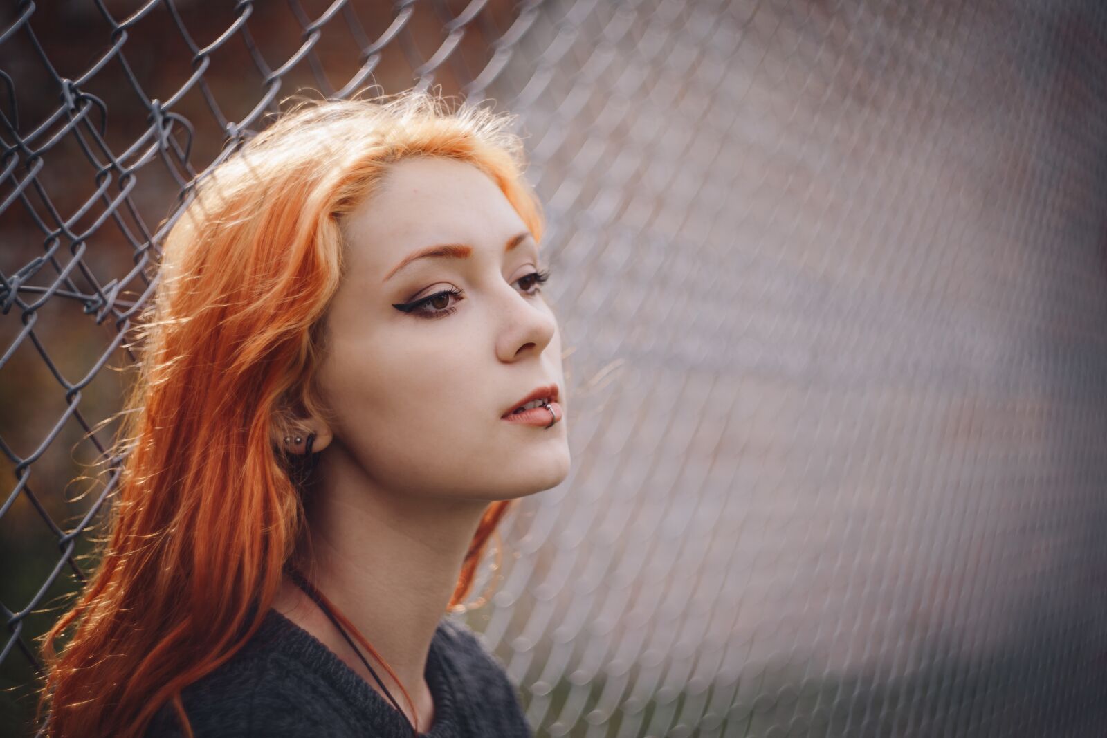 Canon EOS 6D sample photo. Beautiful, fence, girl photography