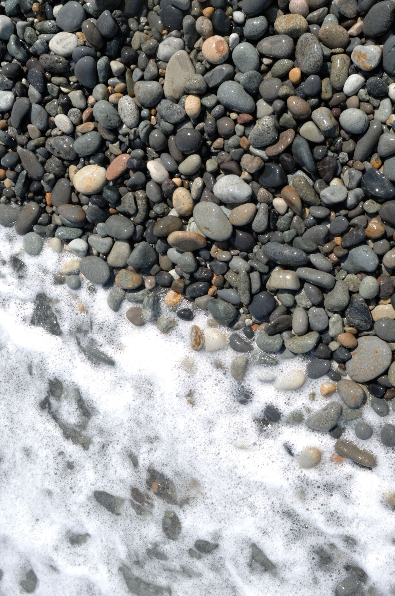 Nikon D2Xs sample photo. Stones, round, beach photography