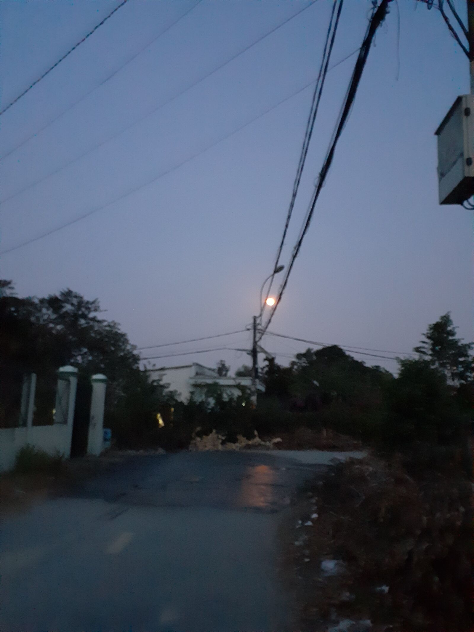 Samsung Galaxy A20 sample photo. Countryside, the moon, afternoon photography