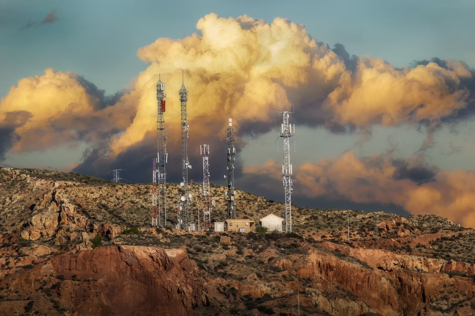 Nikon D3300 sample photo. Antenna, clouds, sky photography
