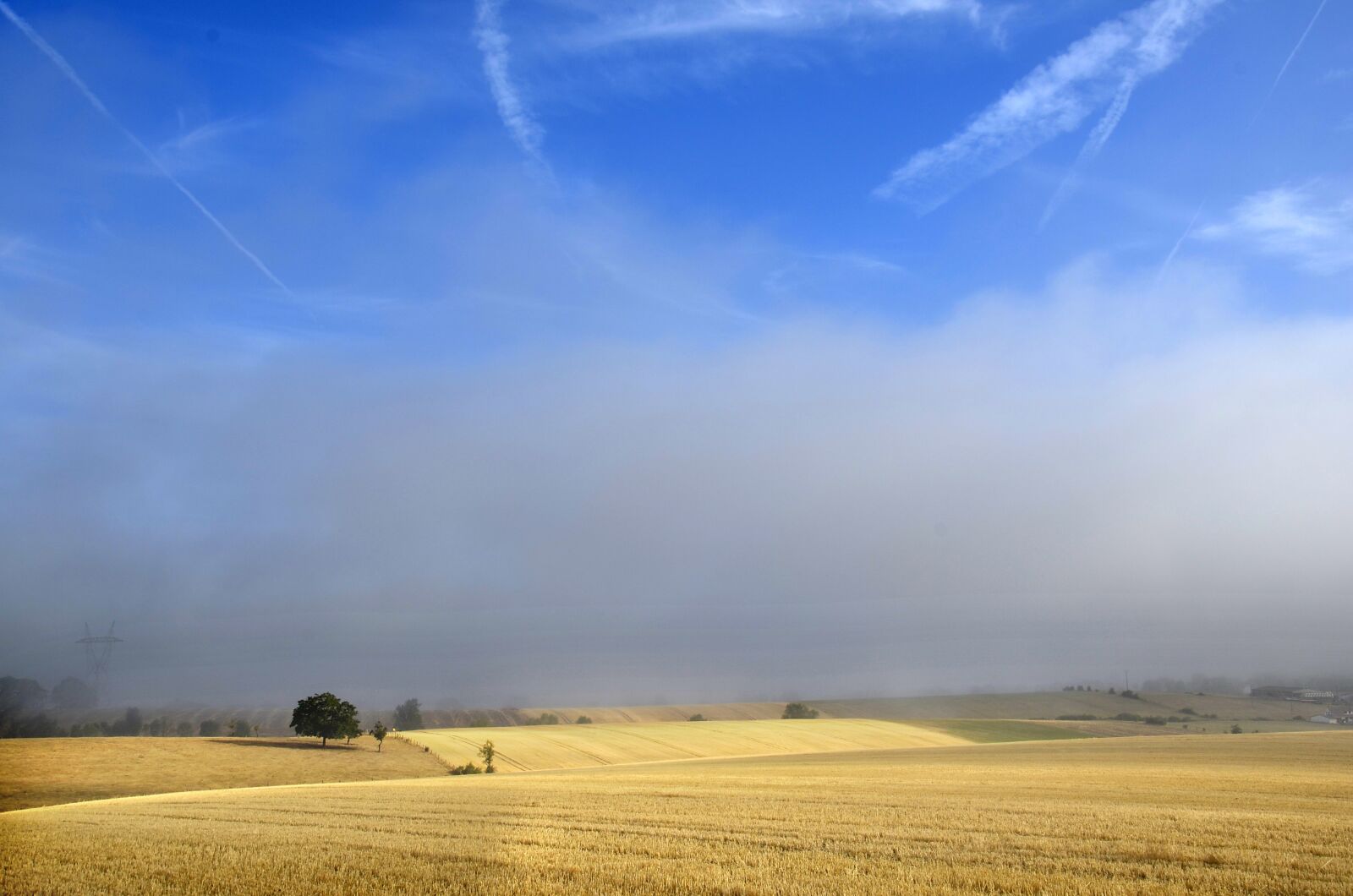 Nikon D5100 sample photo. Countryside, fog, fields photography