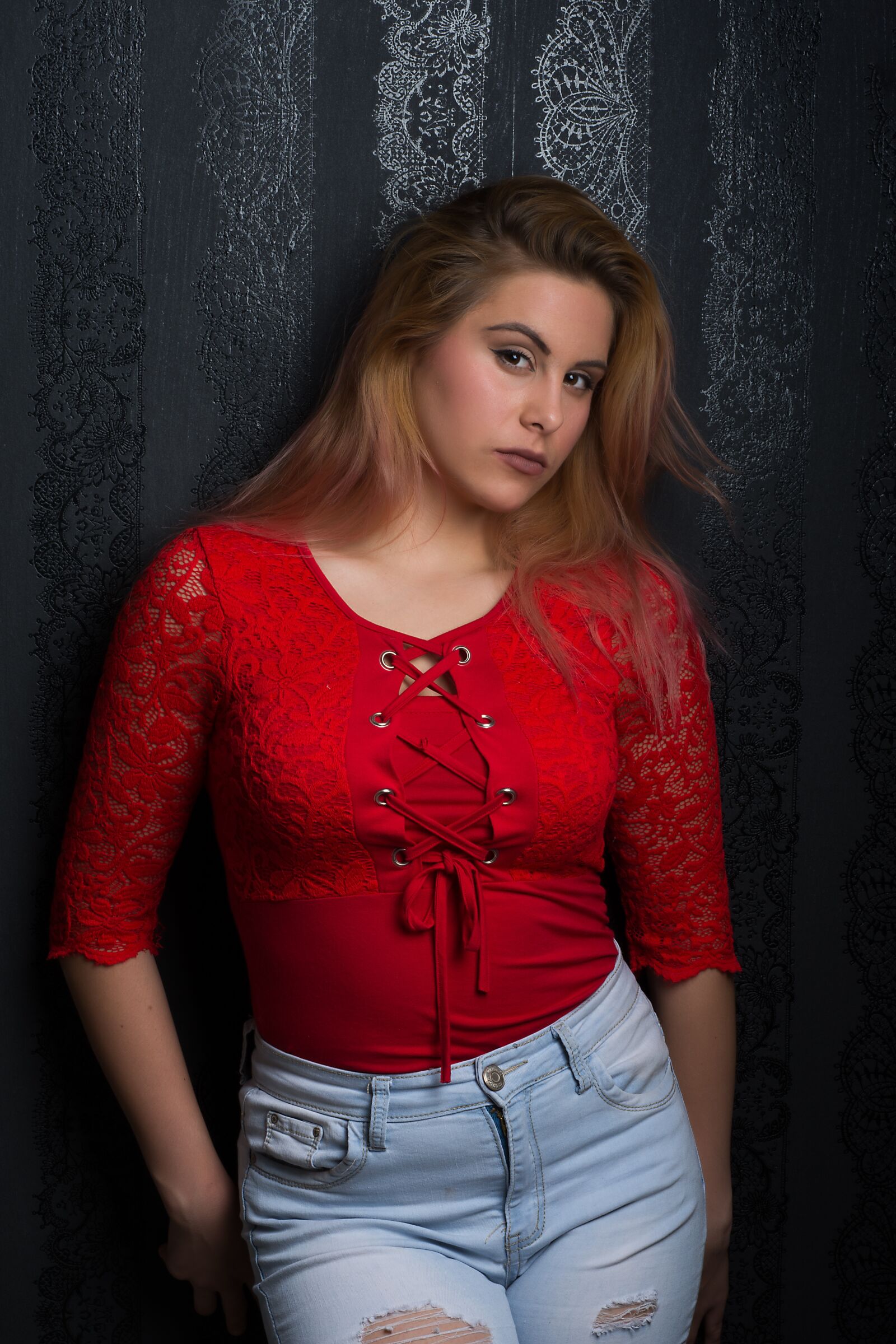 Nikon D7200 sample photo. Woman, red, beautiful photography