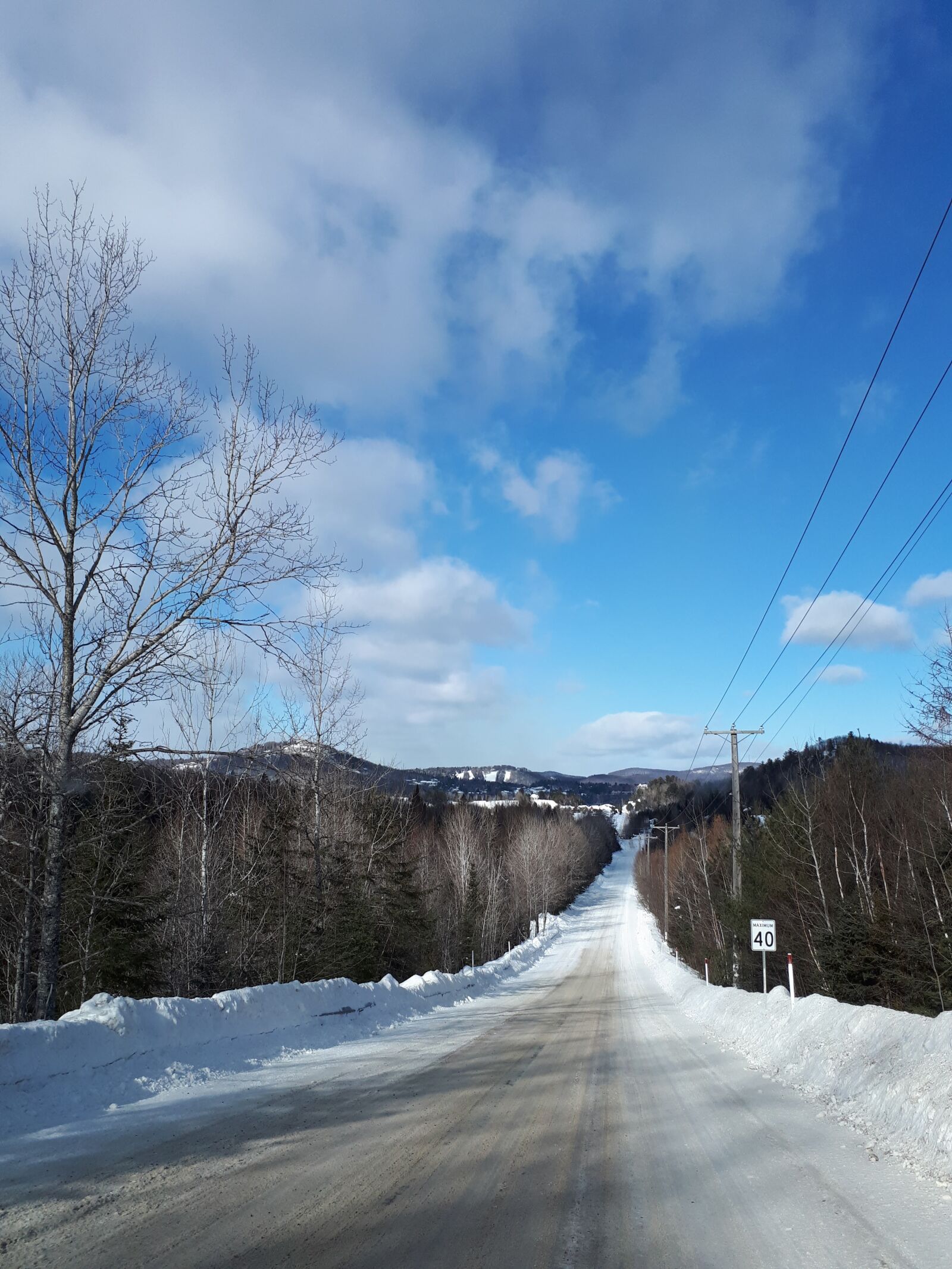 Samsung Galaxy A5(2017) sample photo. Road, snow, winter photography