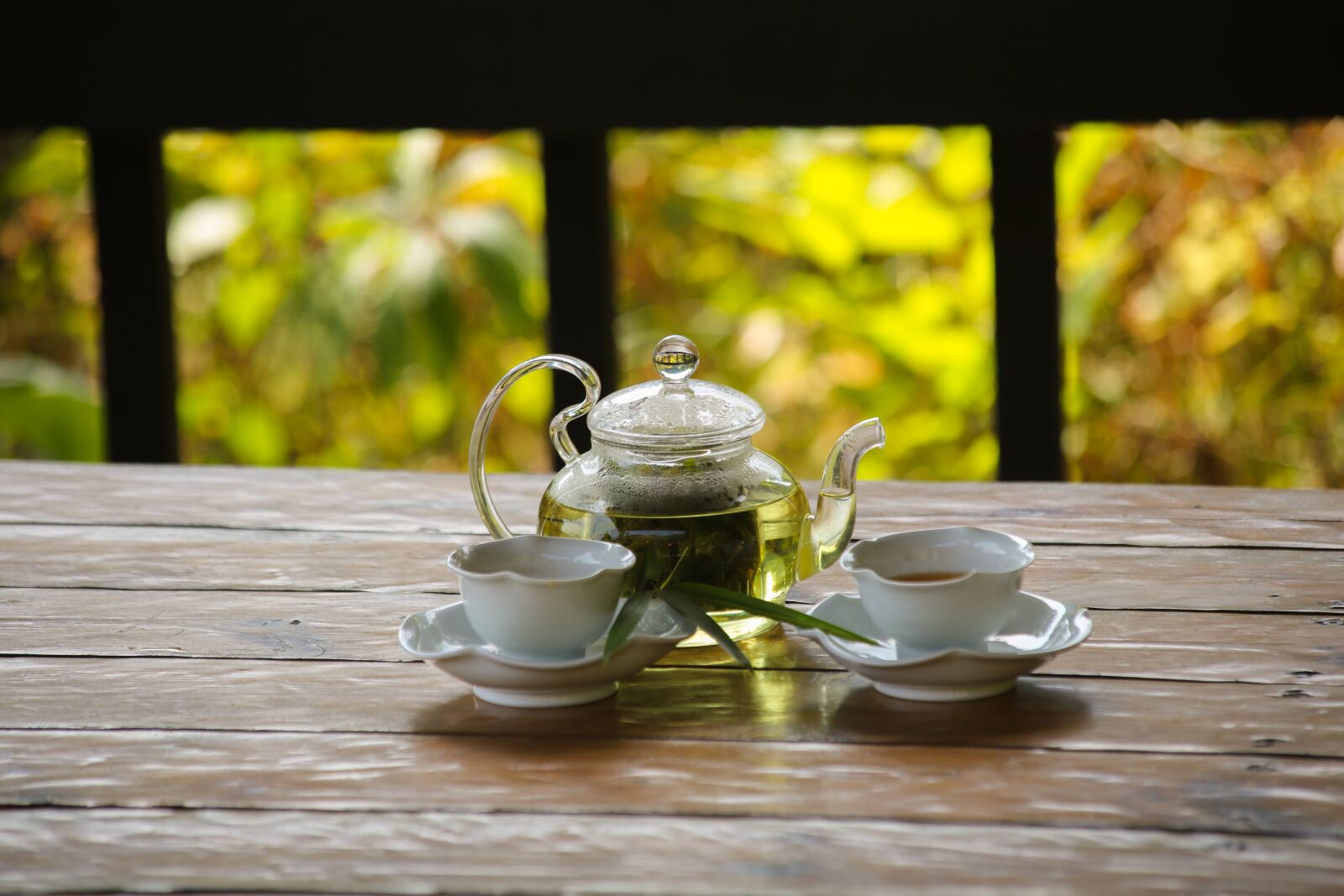 Canon EF 70-300mm F4-5.6 IS USM sample photo. Bamboo car, teacup, porcelain photography