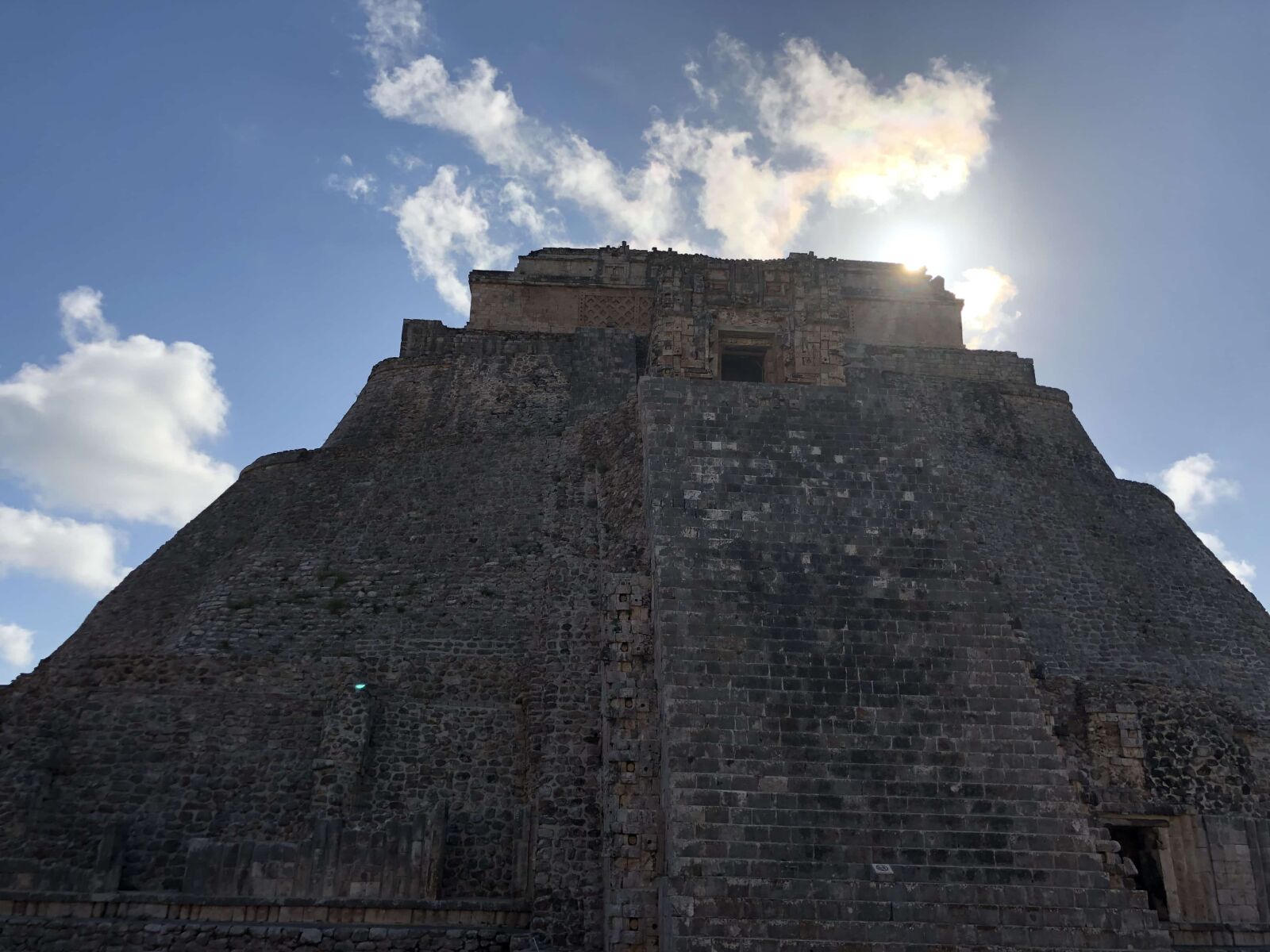 Apple iPhone X sample photo. Pyramid, sun, grave, fortress photography