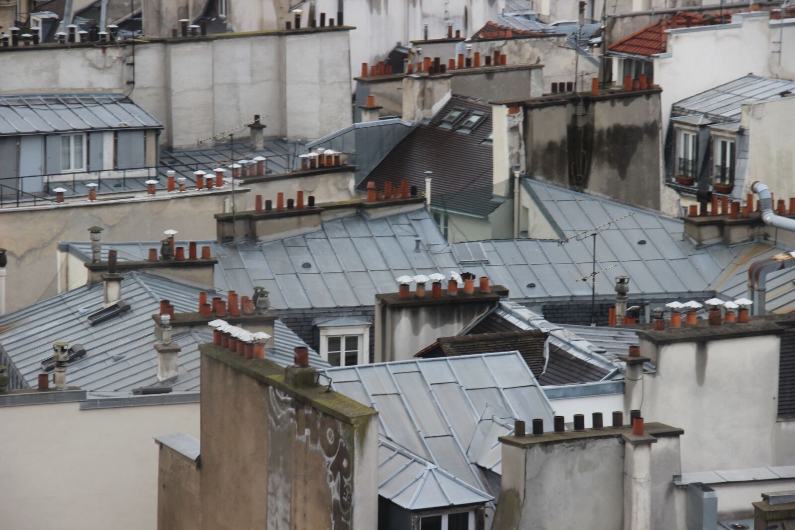 Canon EF-S 18-135mm F3.5-5.6 IS sample photo. Paris, roof, view photography