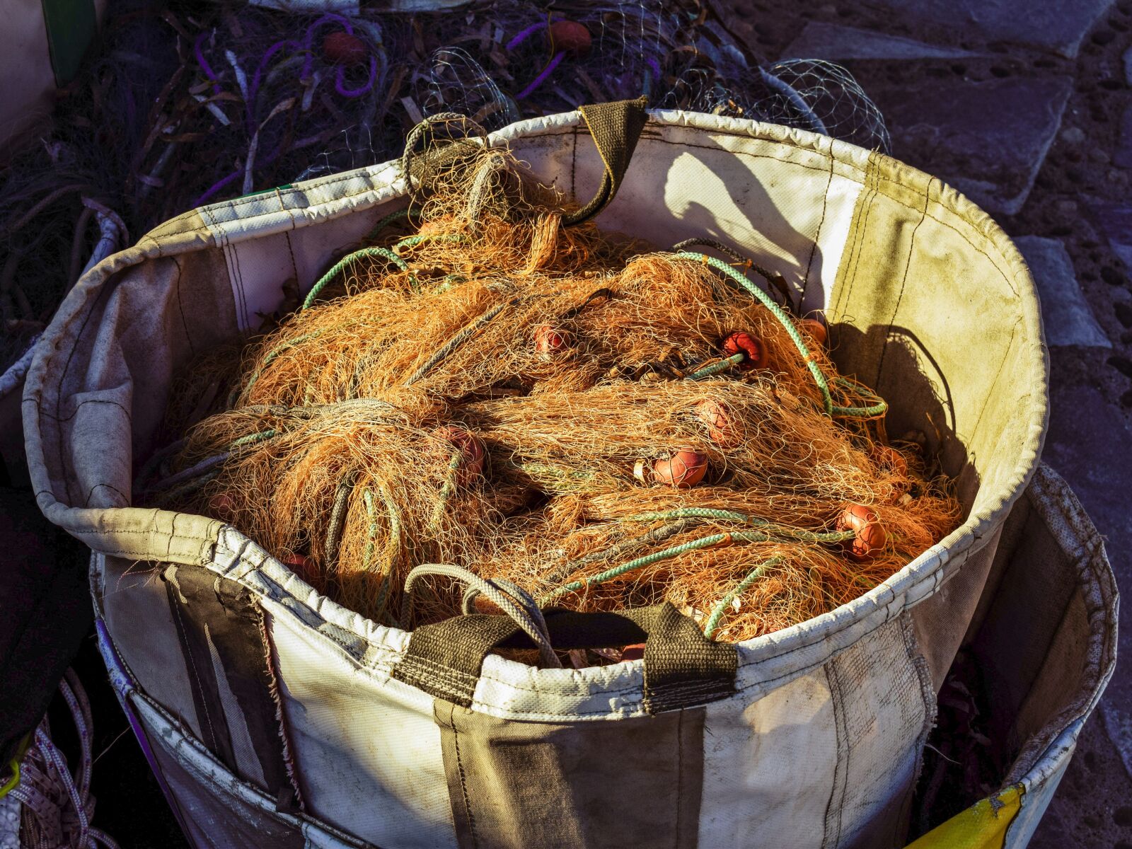 Nikon D3300 sample photo. Nets, harbor, fishing photography