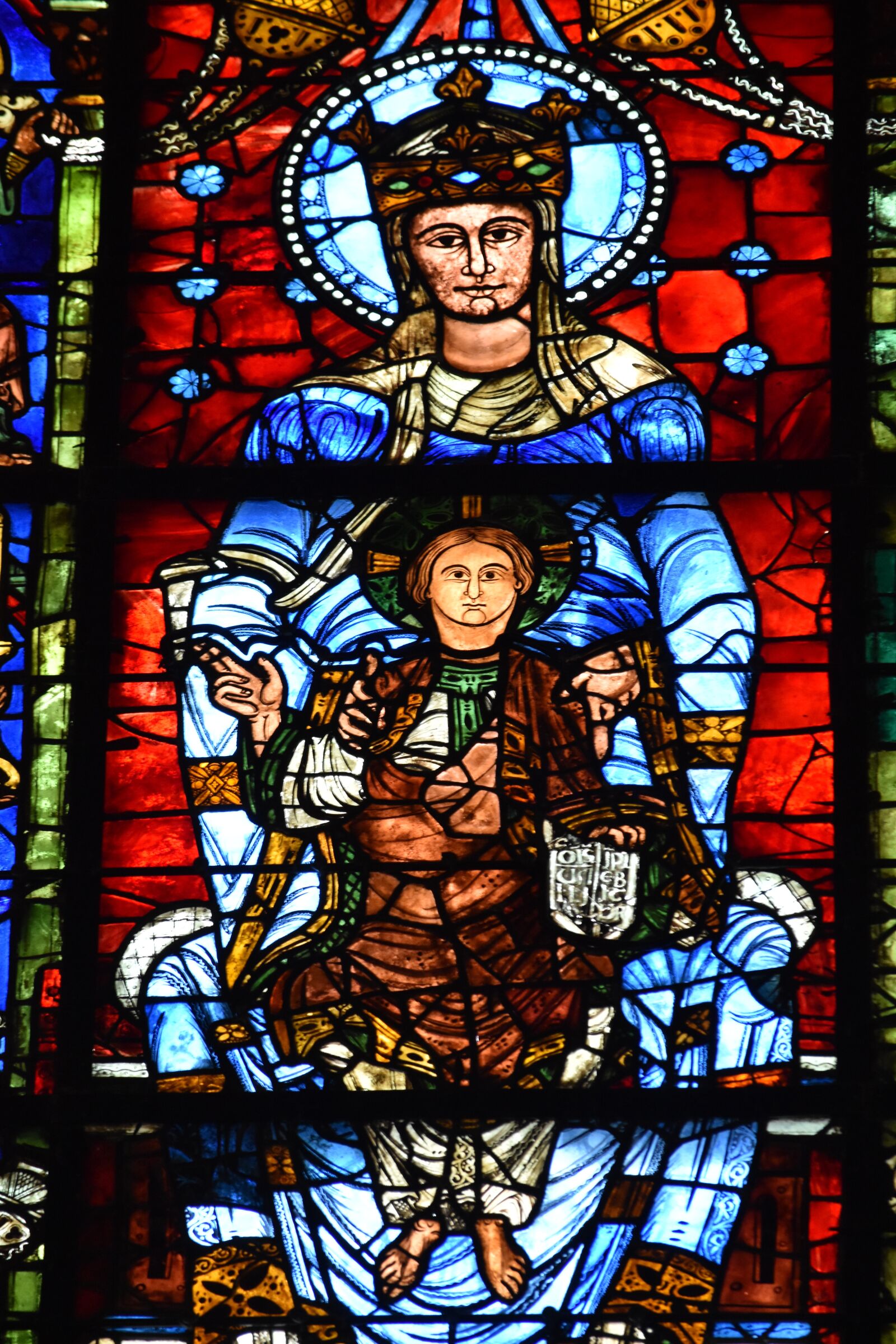 Nikon D5500 sample photo. Stained glass, virgin, mary photography